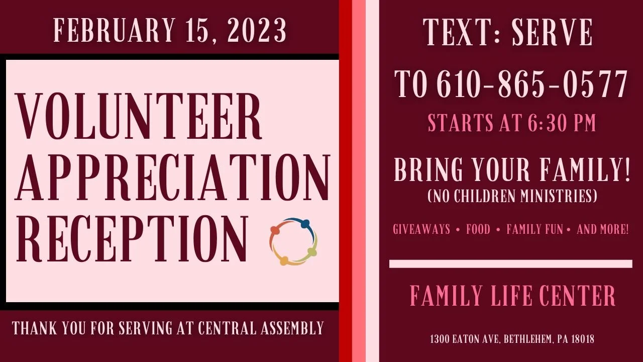 Volunteer Reception