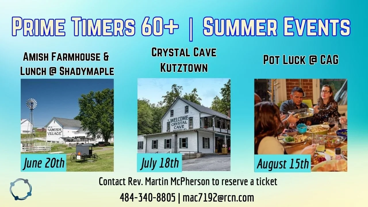 Prime Timers 60+ Adults | Summer Events