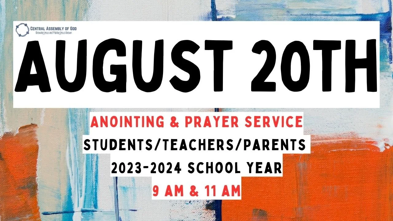 Anointing and Prayer Service for Teachers/Administrators 