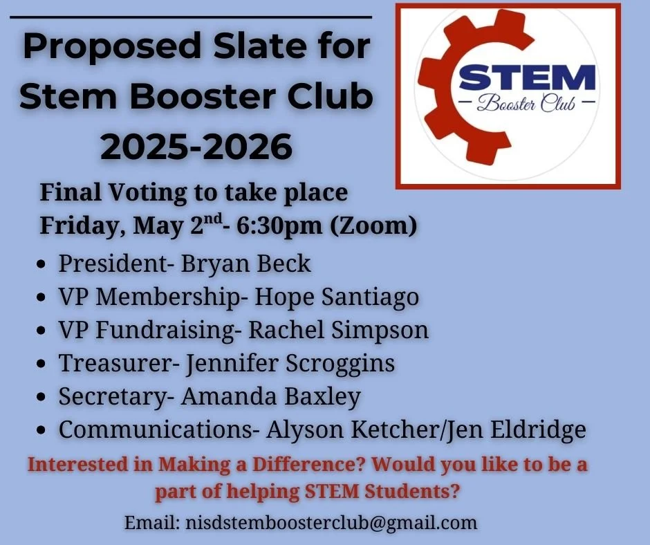 STEM Booster Club Board Election Meeting