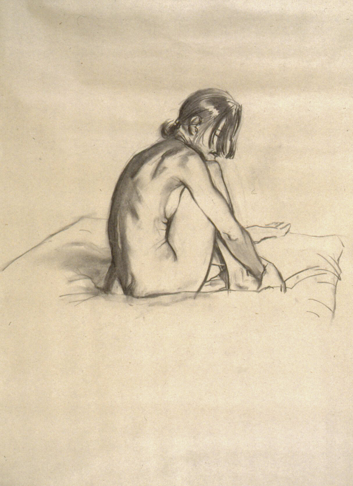 seated figure drawing