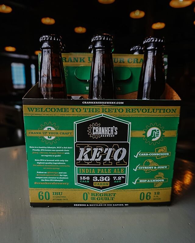 Keto 6 packs are just $11.55 we are open from 11am-7pm stop in and pick some up! 🍻🍻🍻