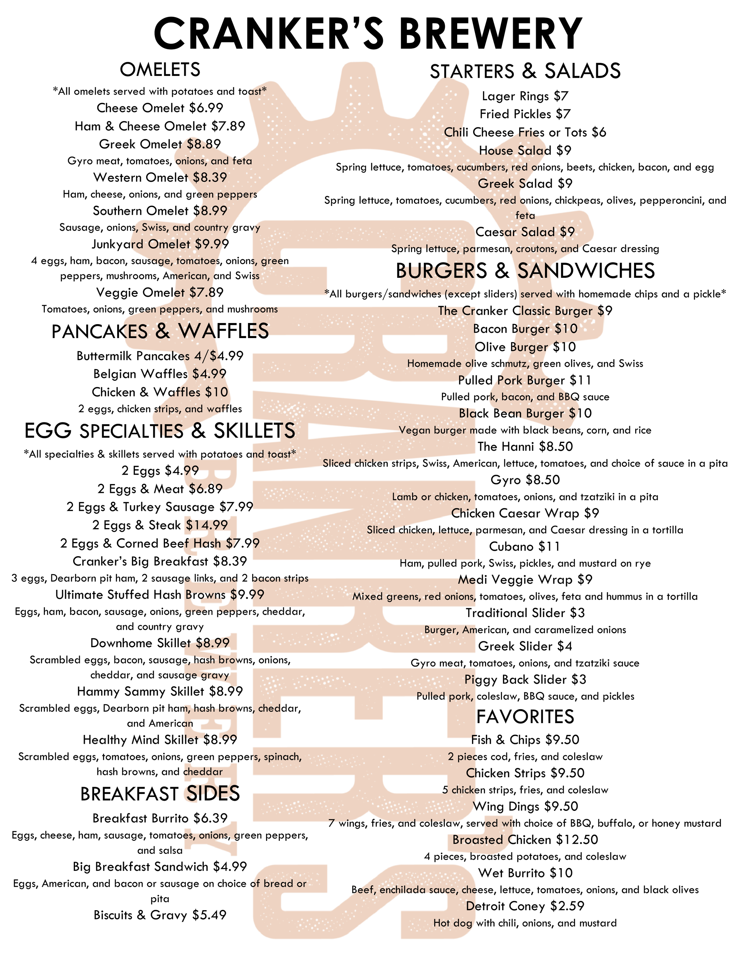 Pick up & Go — Cranker's Brewery