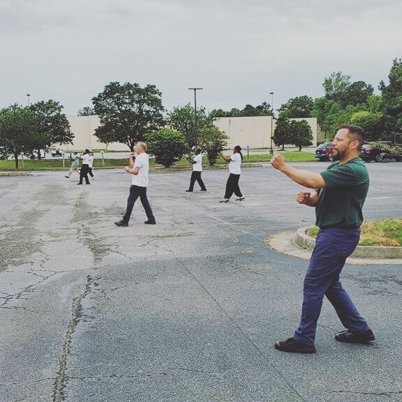 Since the March shutdown: We've done 36 outdoor classes, 36 Zoom classes and 120,000 punches per person. These are some of our outdoor class die-hards. Marco, Dan, Sethu, Melvin, Bucky, Michael, Joey, Clayton, Debra