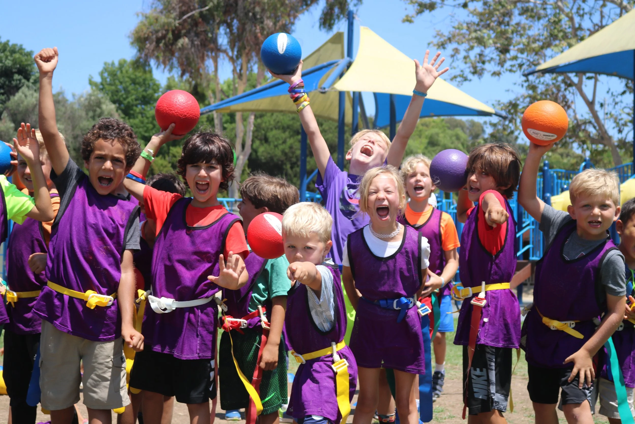 Campers cheering image