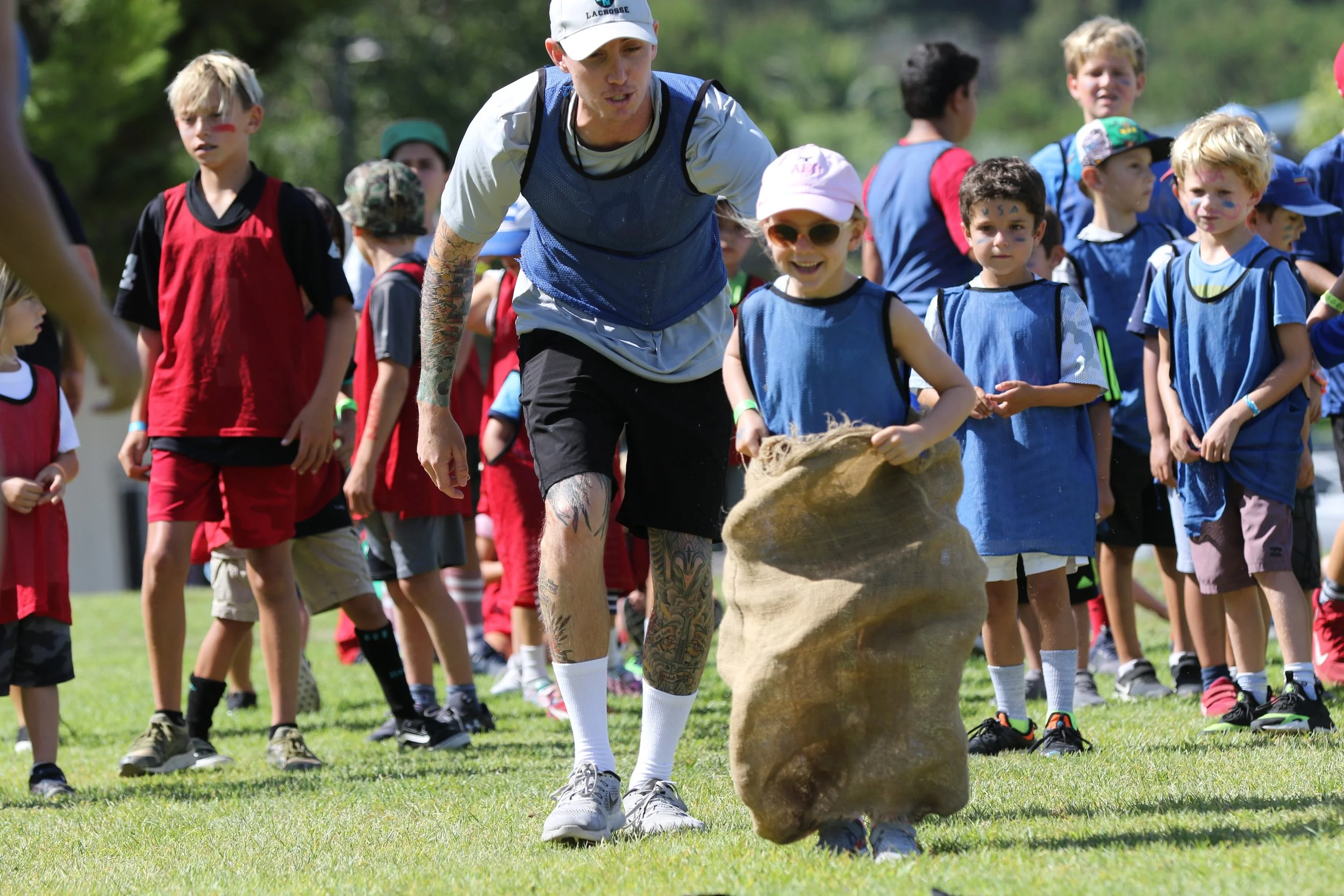 Coach / Kid potato sack race image