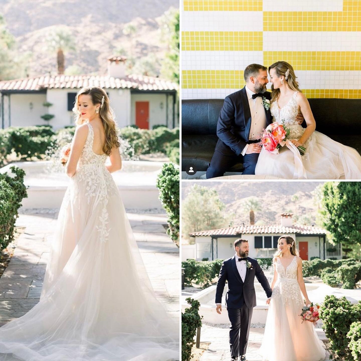 Looking back a year ago at these two💛🌴 Happy Belated Anniversary Lori and Adrian! It was such an honor planning your wedding, not to mention fun!! @avalonhotels @brettloiephoto @flowerlady.ps @cottonlovestudios @jenpluscolour @thedjchrispaul @overt