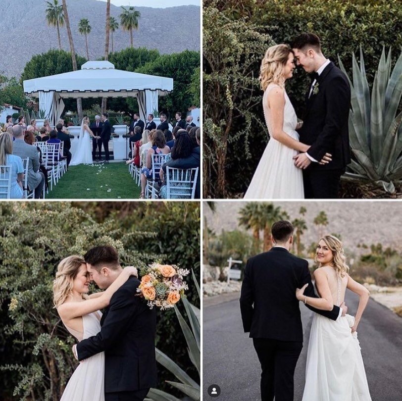 Love reposting a very special wedding and couple from one of our pre-Covid Weddings at the Avalon Hotel &amp; Bungalows in Palm Springs.  Happy Anniversary to Kate and Tommy💛🌴 Thank you for choosing &ldquo;Us&rdquo; for your magical wedding!  @aval