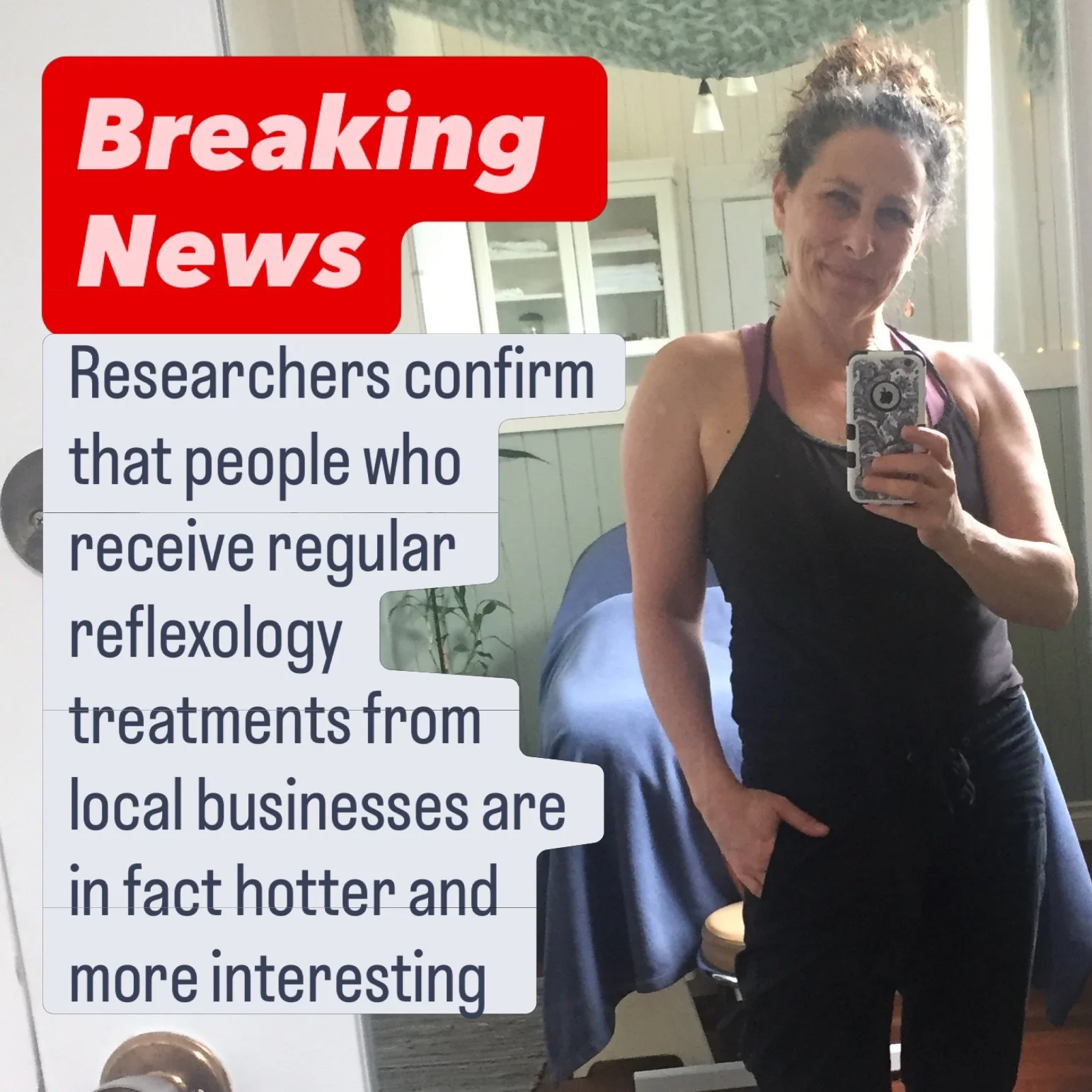 Researchers also confirm that regular reflexology clients are 73% more likely to be calm, captivating, and suspiciously good looking. 

The data is highly questionable. 

The results are not.

Easy online booking👇🏻