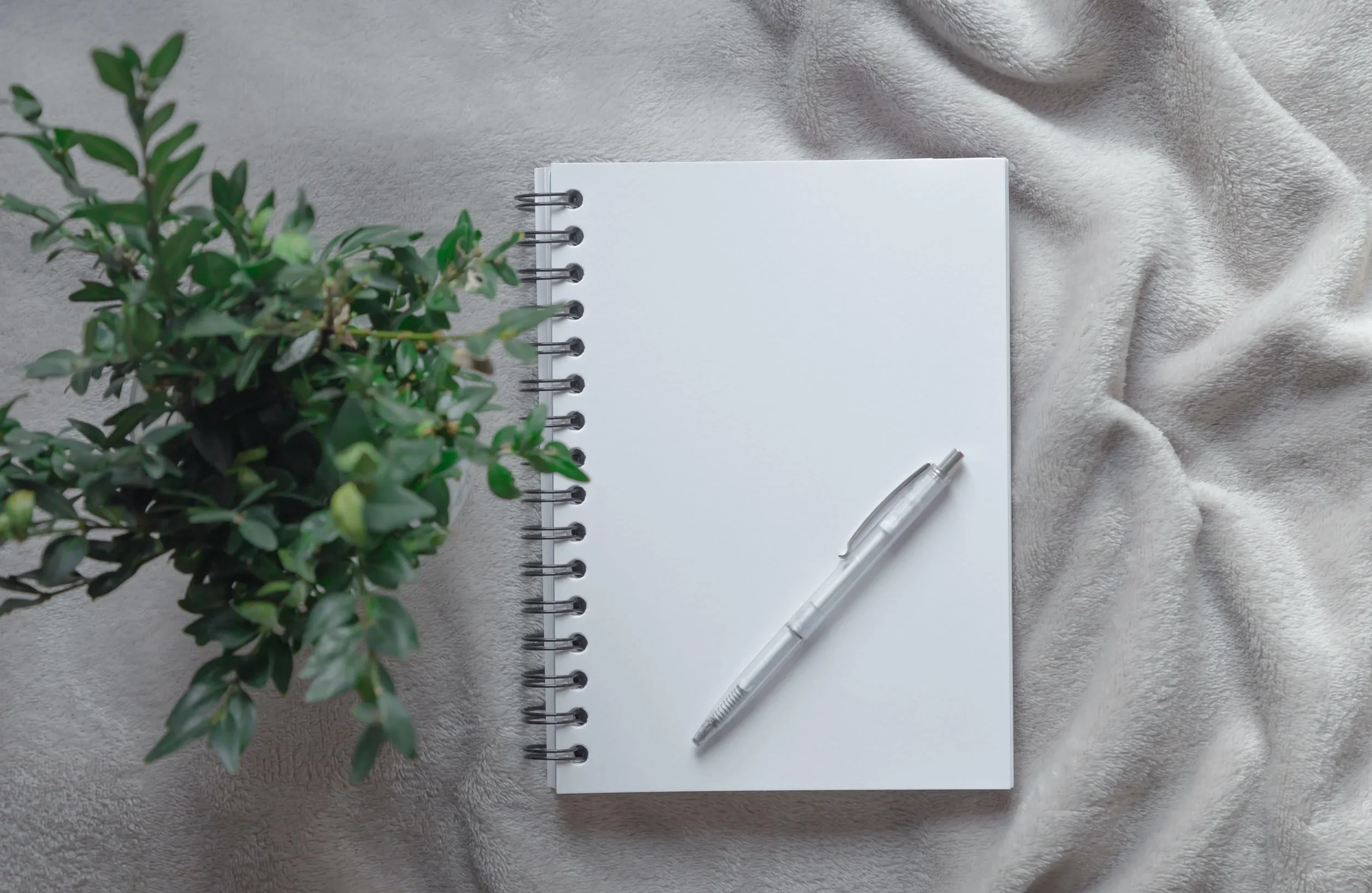 A blank diary with a pen to denote 'May (1) - Breaking Into the Page' daily writing prompts