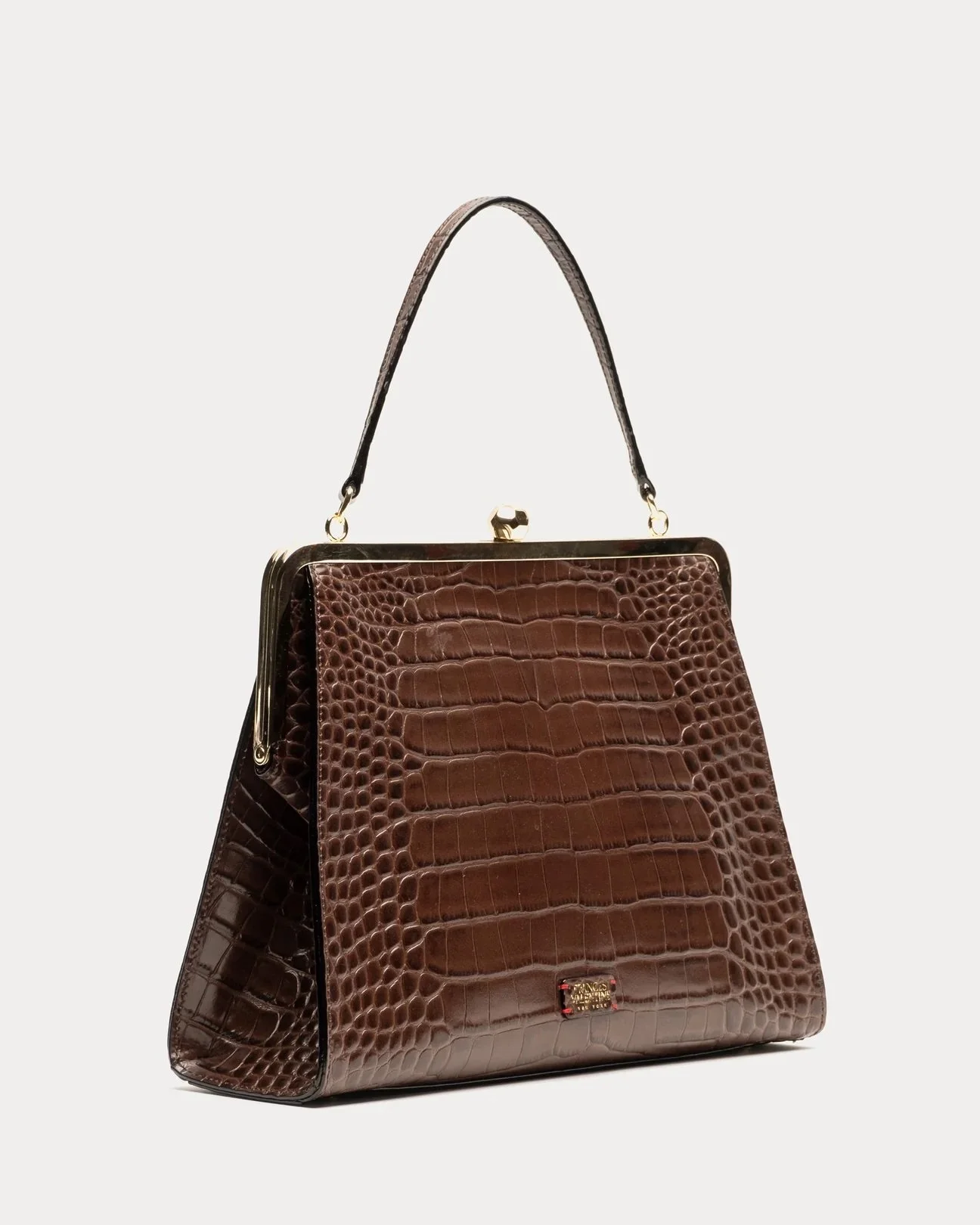 Jackie Frame Bag Croc Embossed Leather — Keeping Up With the Joneses
