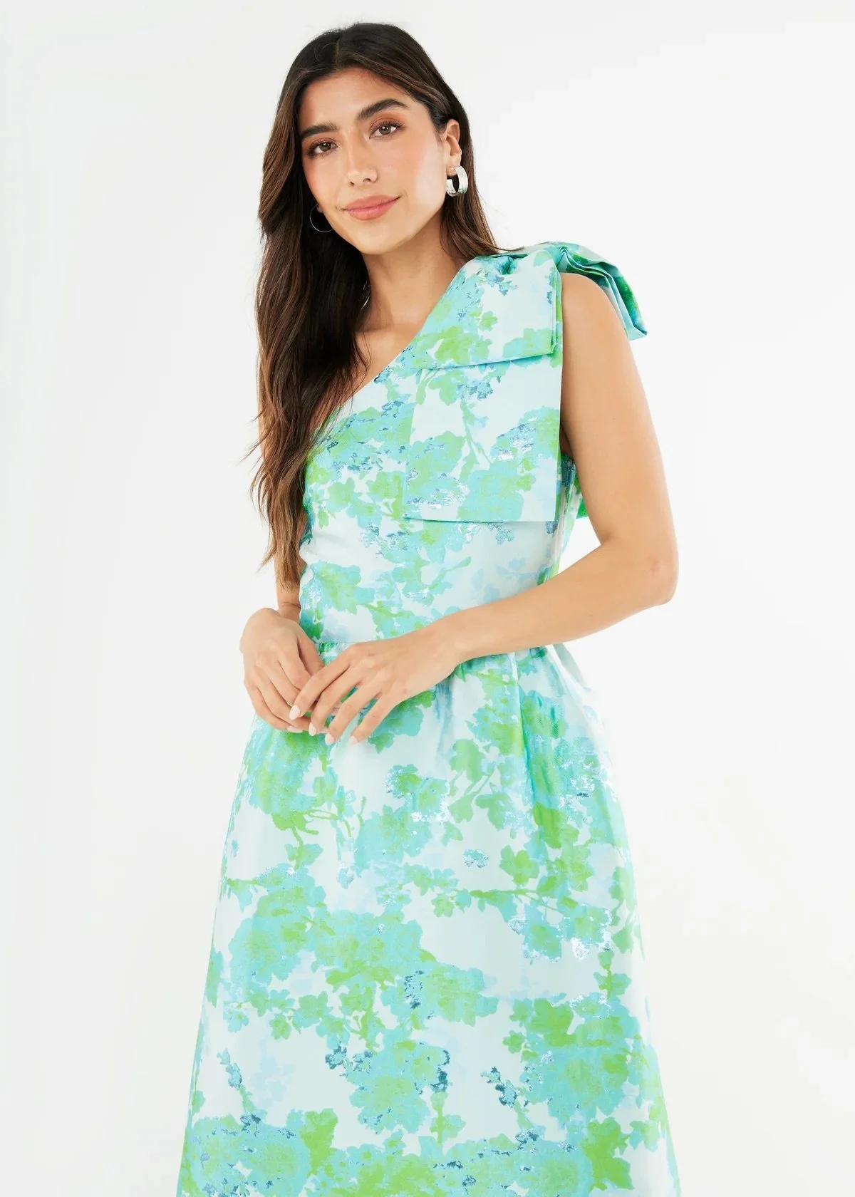 green emerald velvet dress Sadie Maxi Dress Green Hibiscus Jacquard S / Green