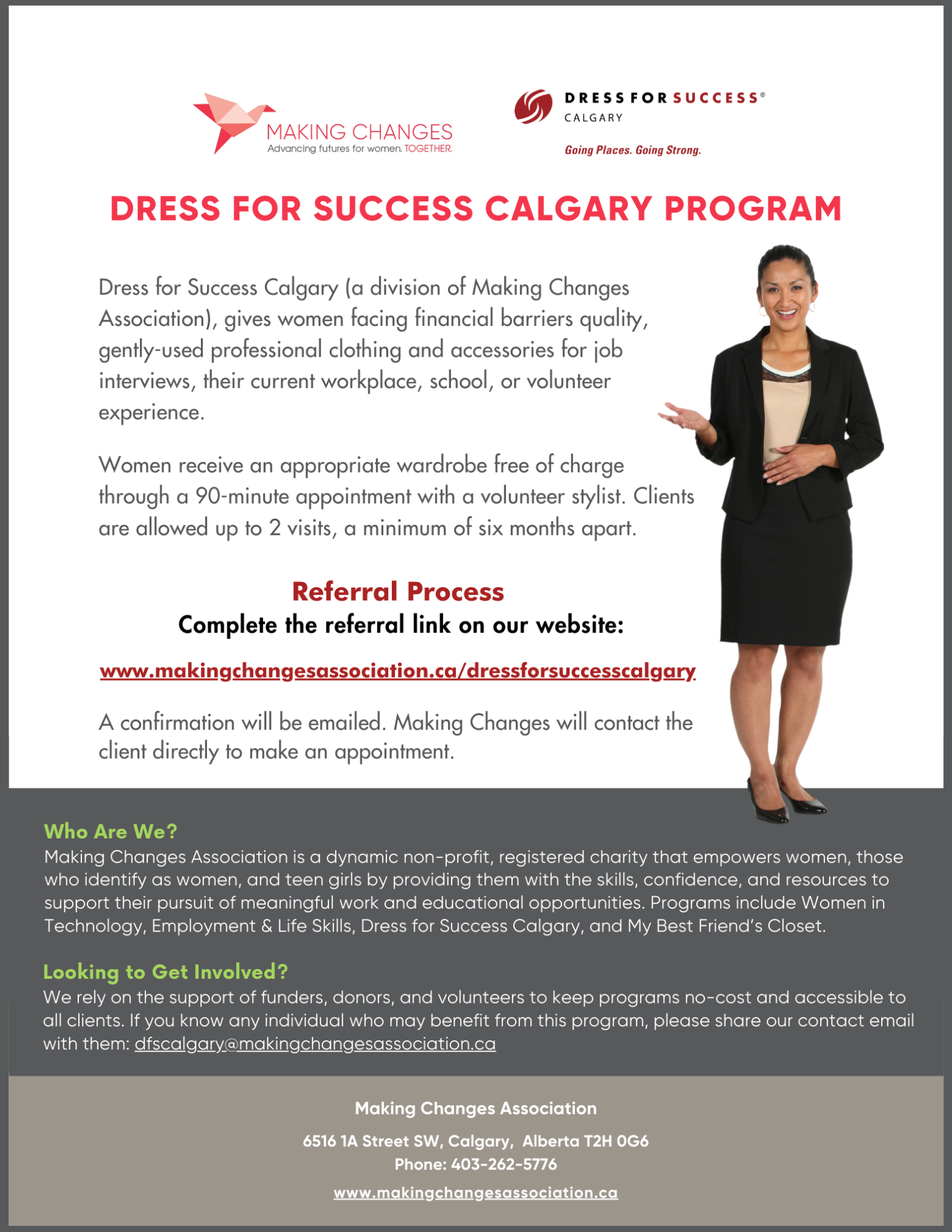 Dress For Success Calgary — Making Changes