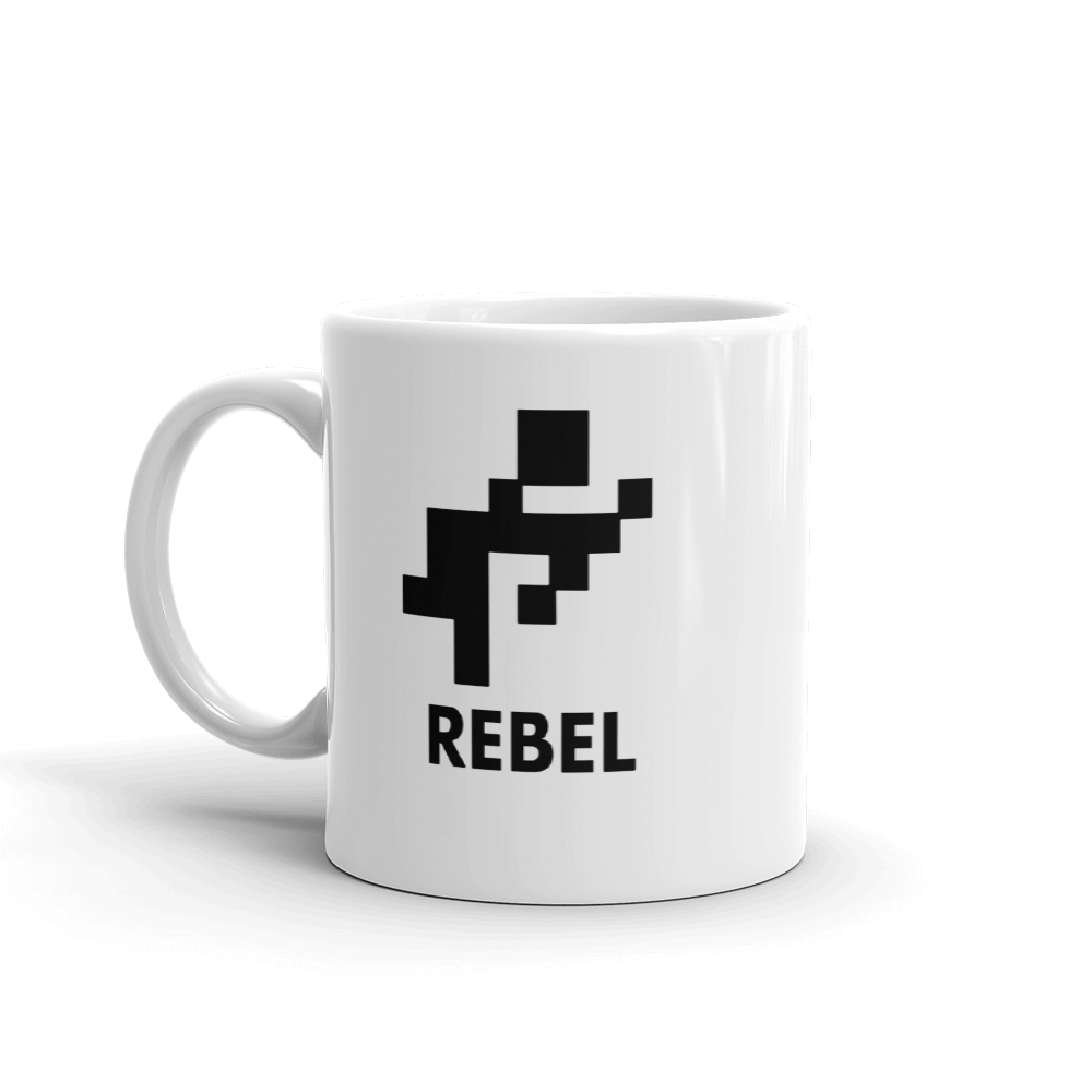 Gloss White Mug - Rebel