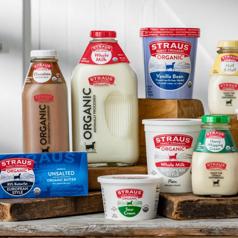 Straus Organic Milk &amp; Cream