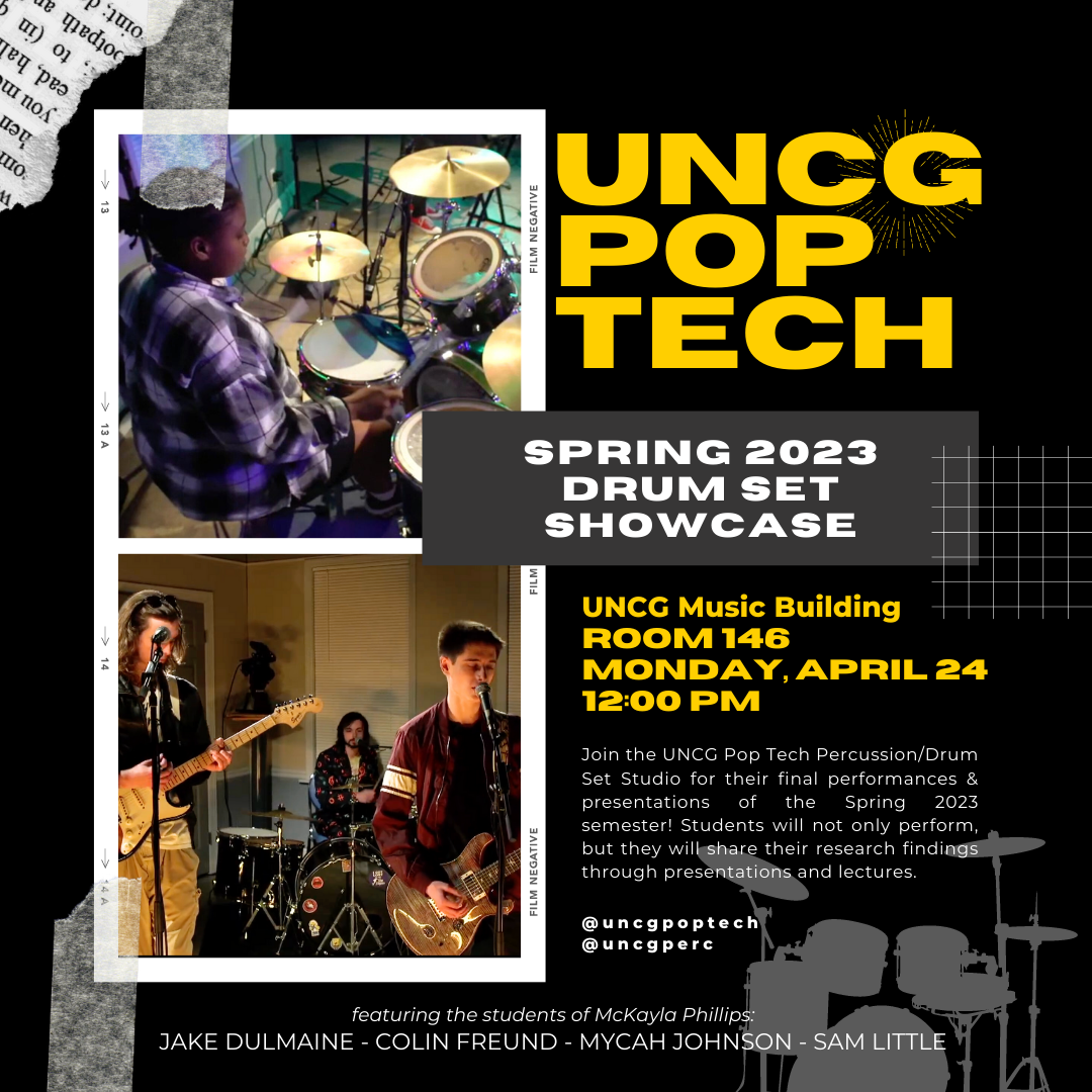 UNCG Pop Tech Drumming Showcase