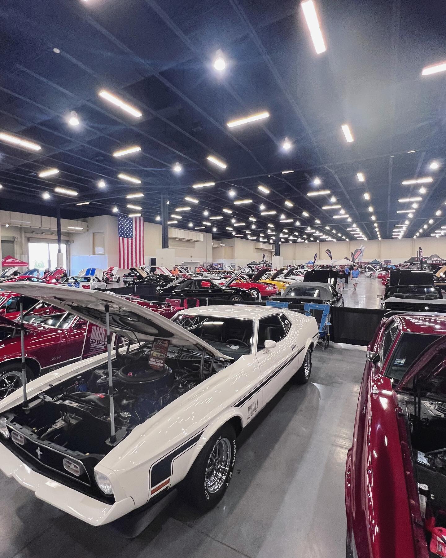 Nice #MACH1 from #poniesinthesmokies car show. #gatewayperformancesuspension can take your vintage Ford unibody and turn it into a modern handling machine with our bolt in suspension components. Check us out!