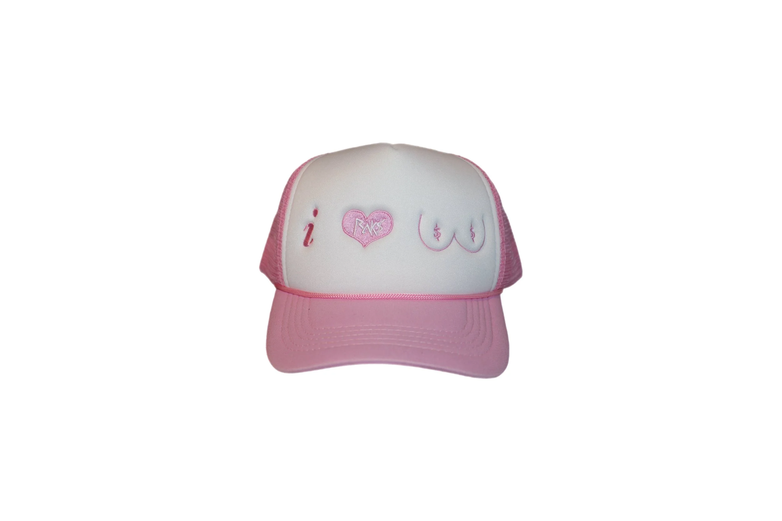 I HEART BOOBS TRUCKER HAT