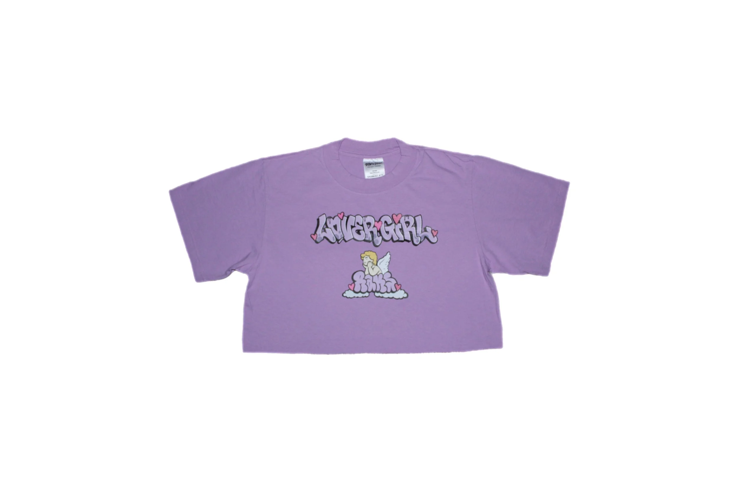 LILAC LOVERGIRL CROP TEE