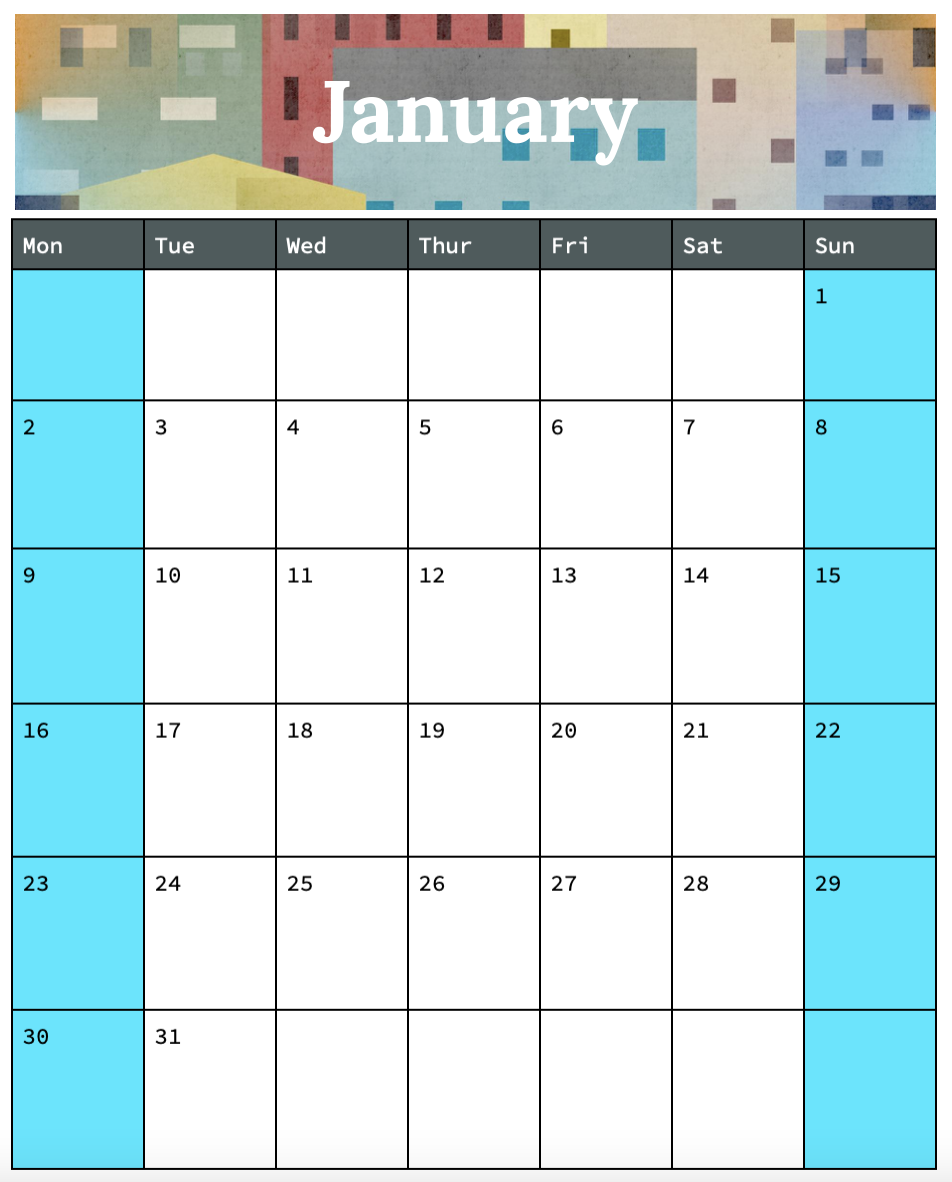 Google Doc Calendar Template 2024 Download