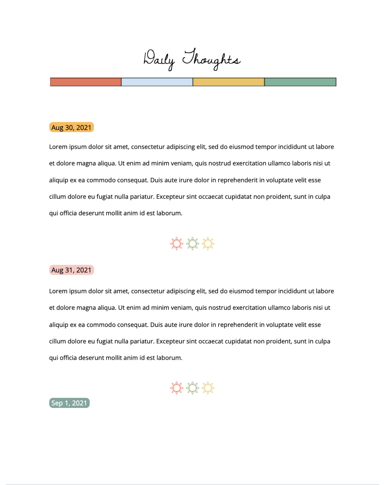 FREE Aesthetic Google Docs Journal Template