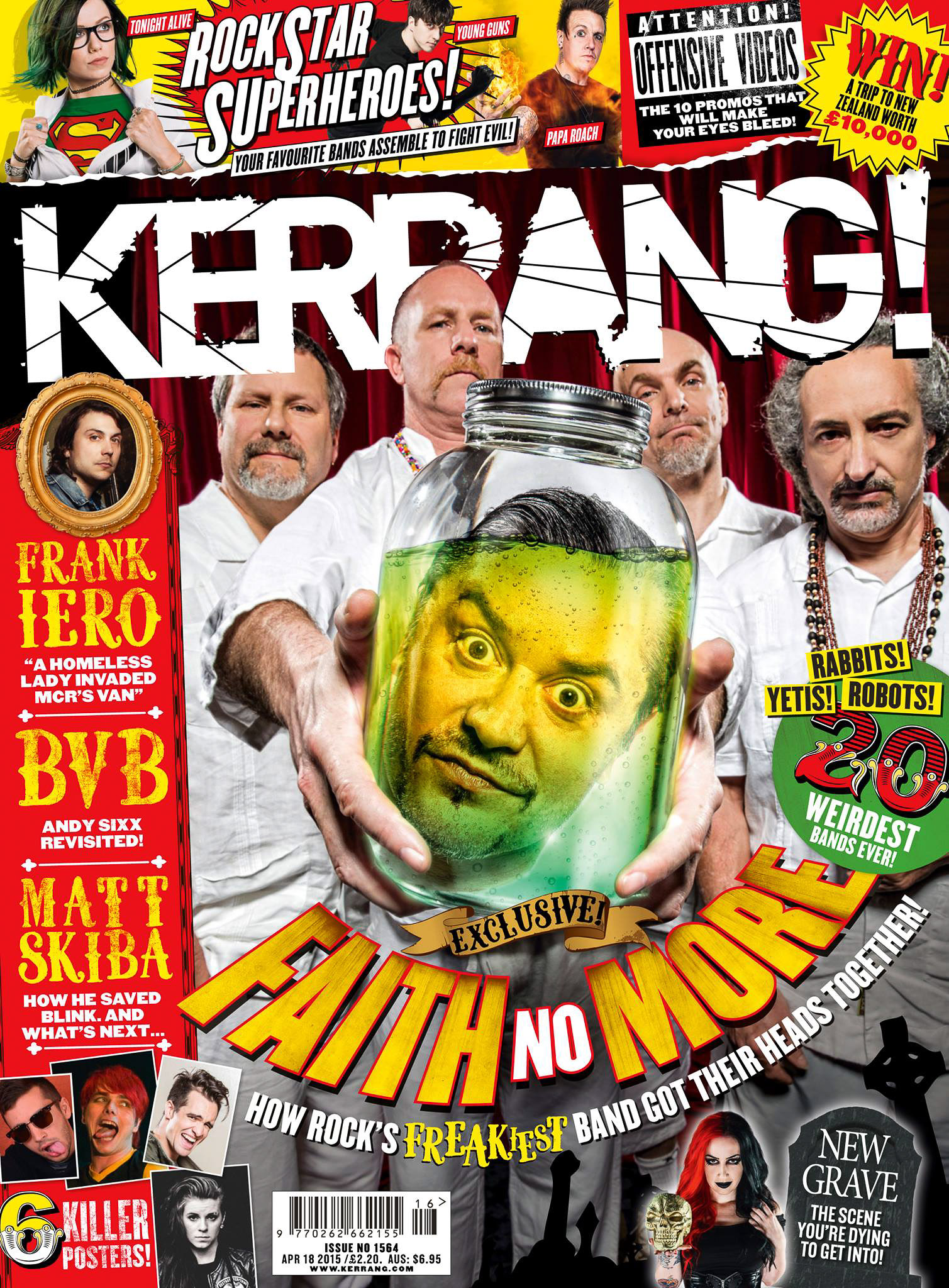Faith No More Kerrang cover