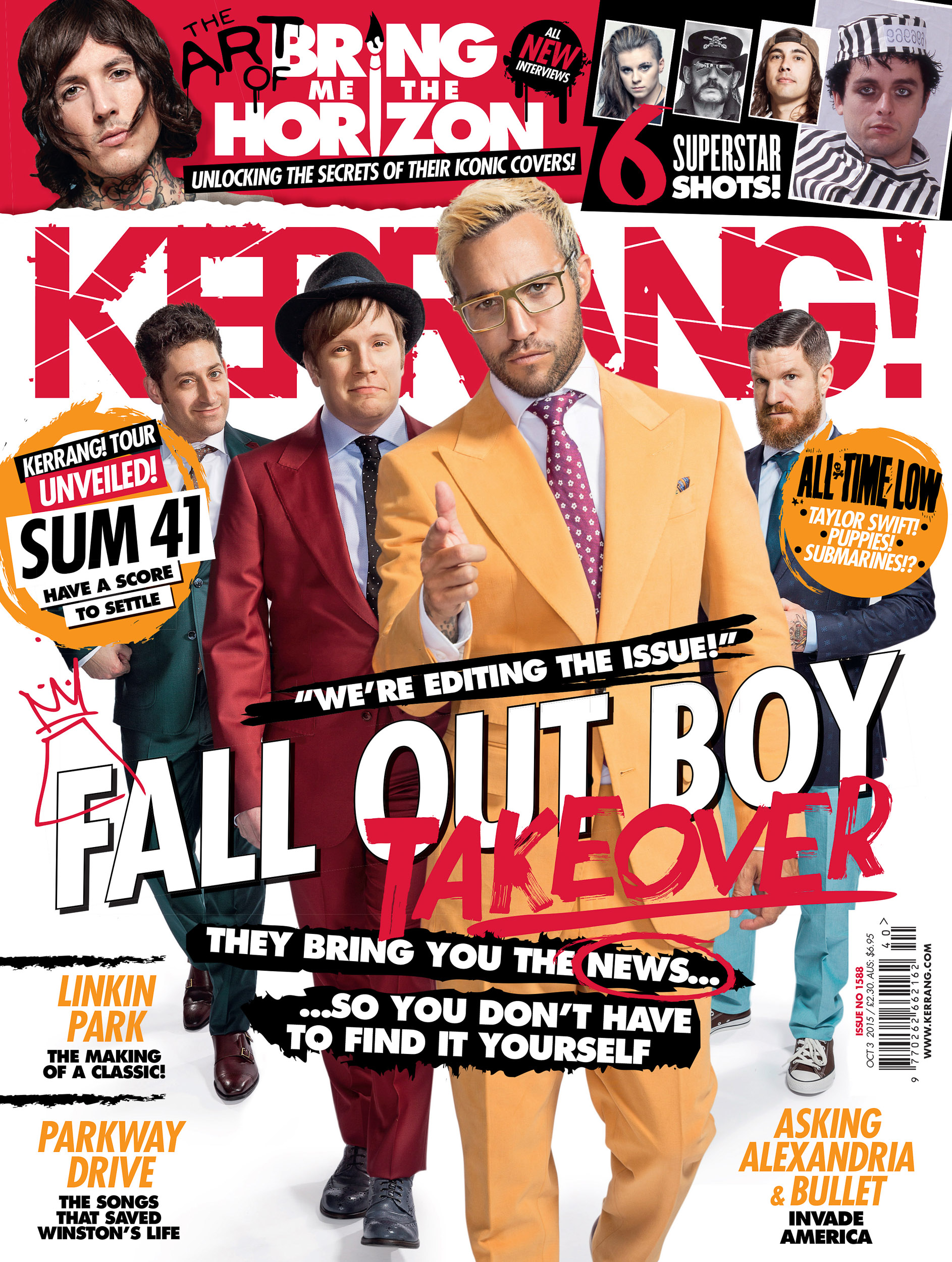 Fall Out Boy - Kerrang Cover