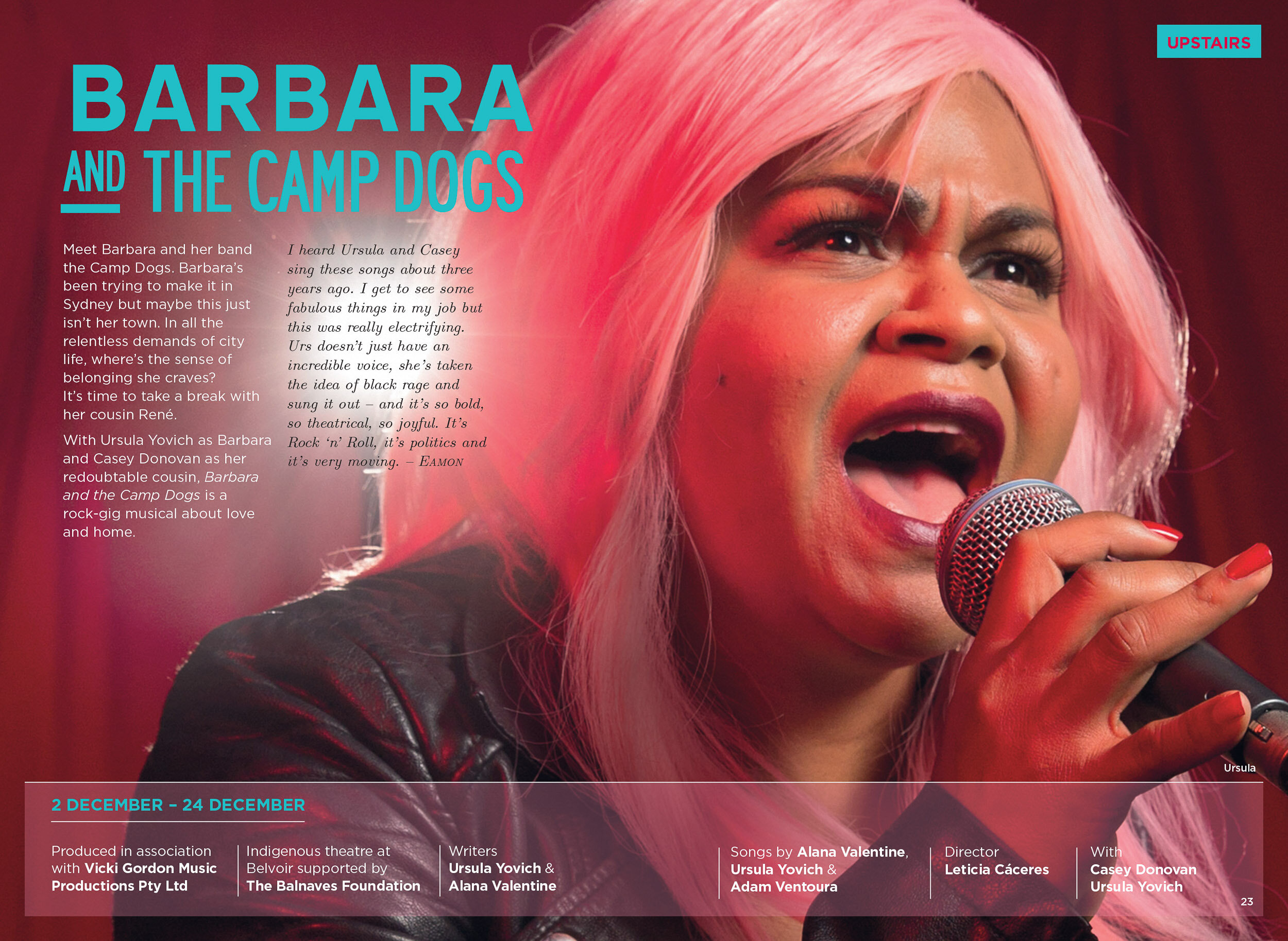 Barbara and the Camp Dogs - Belvoir Theatre