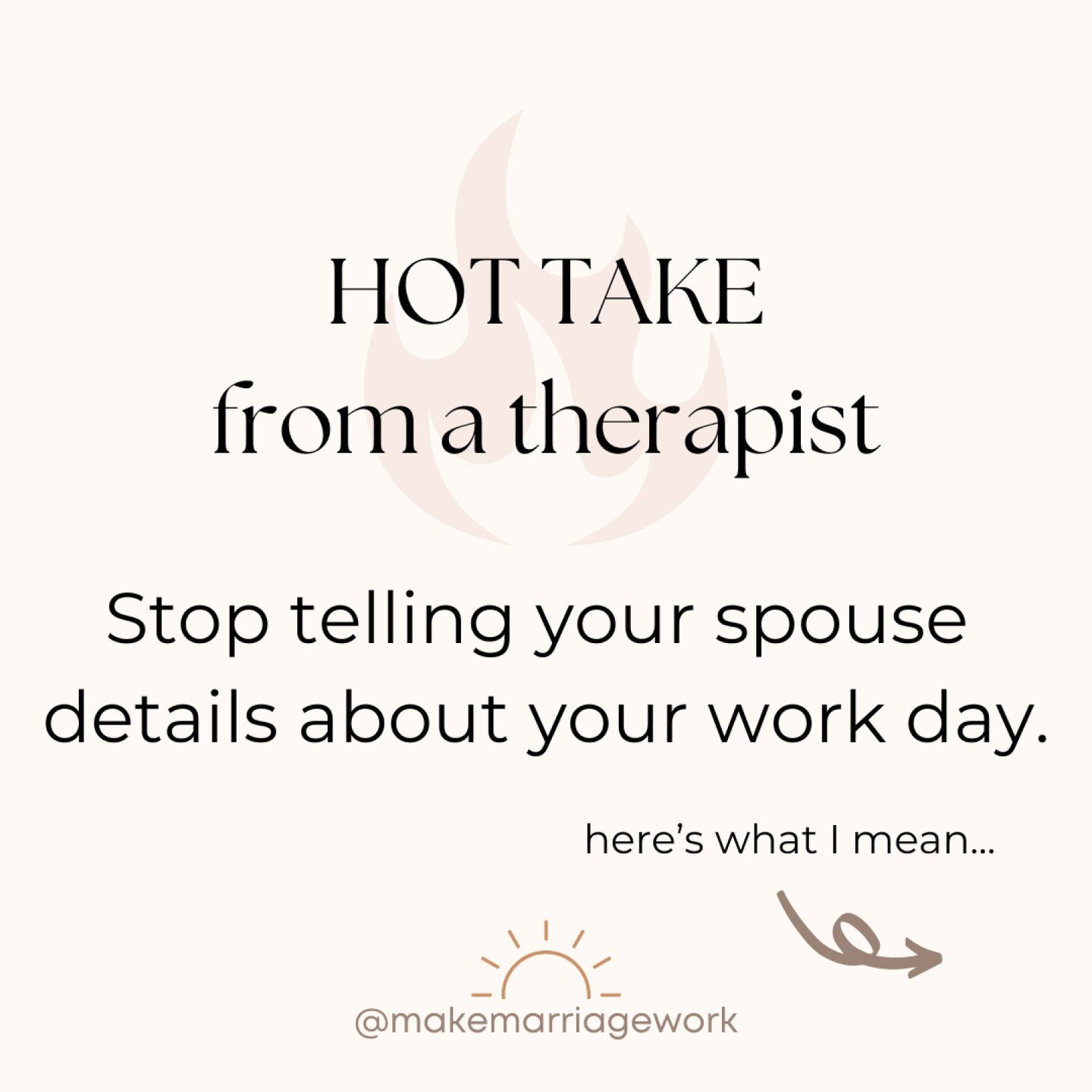 Have you ever tried venting about your work day to your partner and ended up feeling worse, not better? 

Sometimes that's because we are craving connection rather than logistic help or understanding, and it's easy to get lost in workplace jargon rat