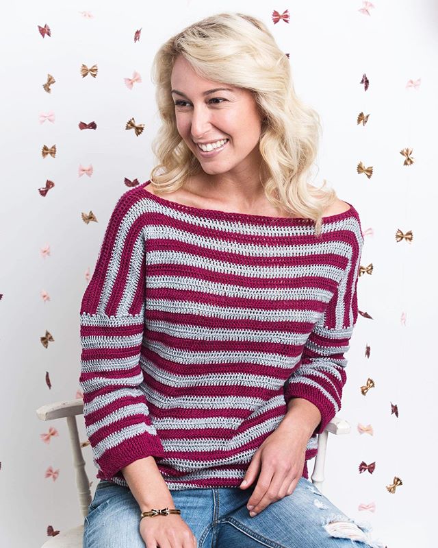 Bows + Stripes + Everything Nice 🎀
Styled by me for @ilikecrochet (Built the backdrop too! Bow tie pasta + spray paint &mdash; who knew?!)
Model: @willowstar26 📷: @lemontwistimages