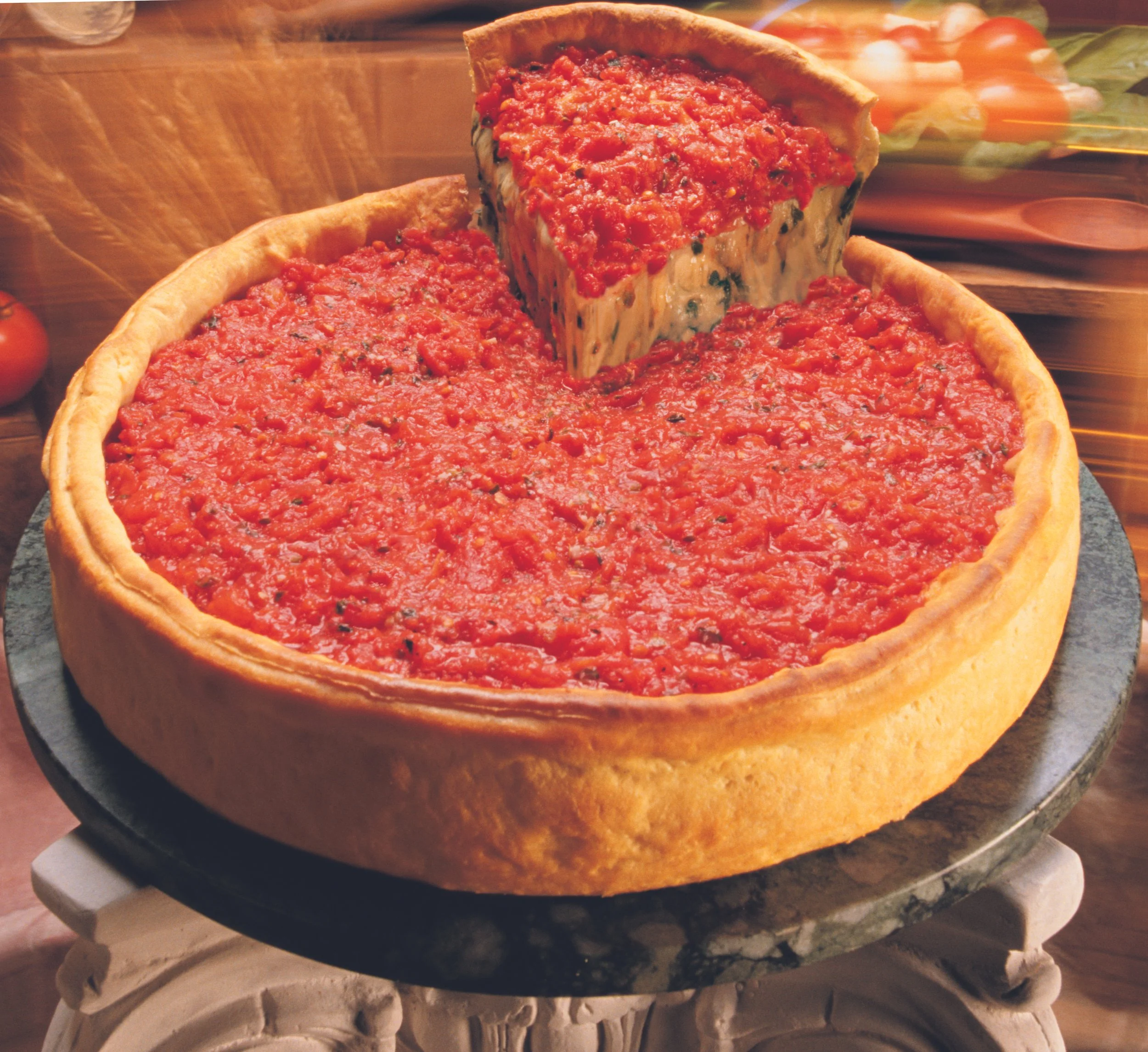 Freshness and Flavor: Stuffed Spinach Pizza