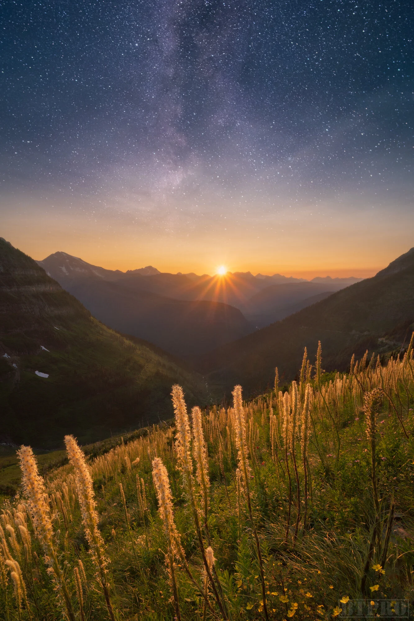 Sunset at Highline Trail
