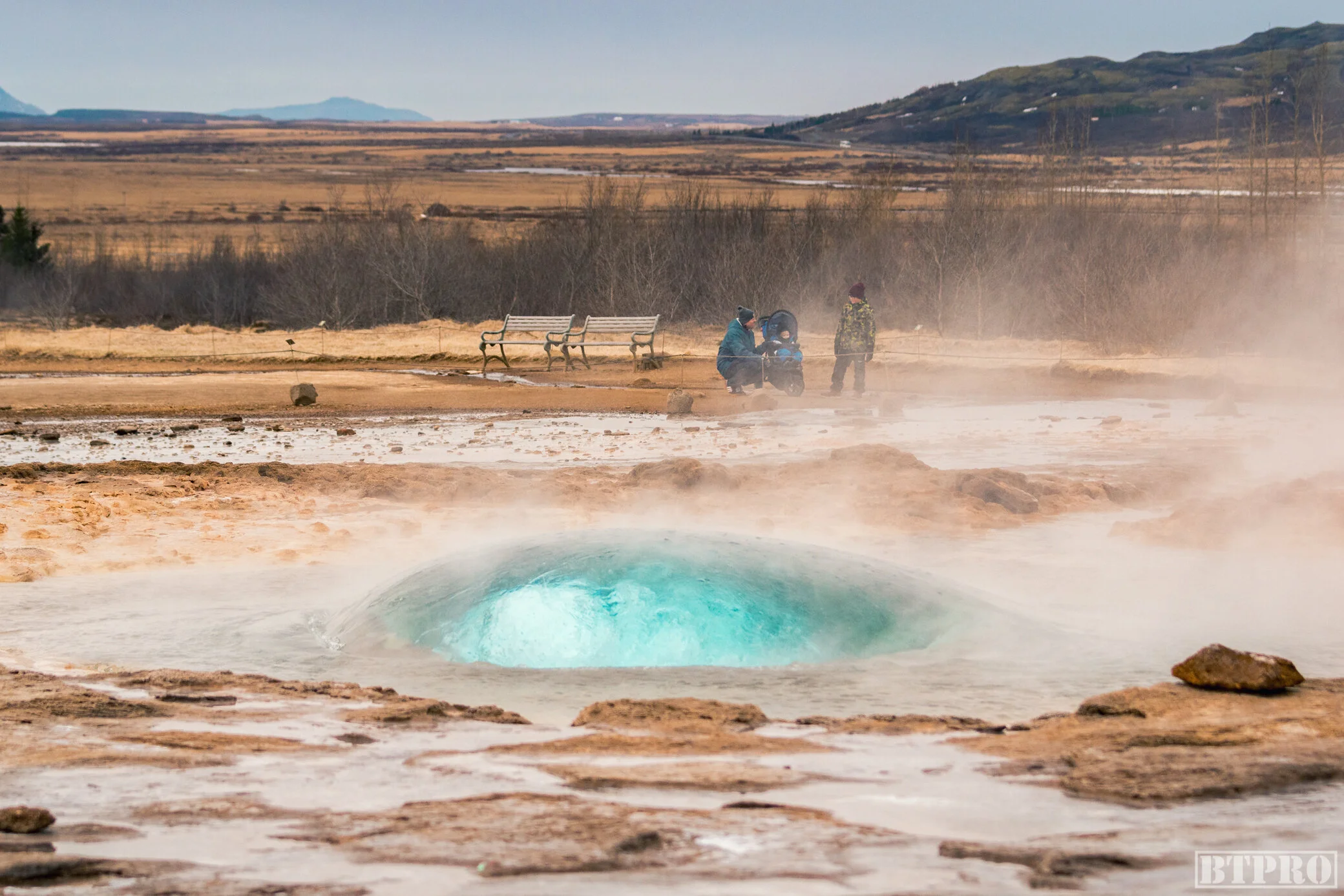 Geysir About to Erupt