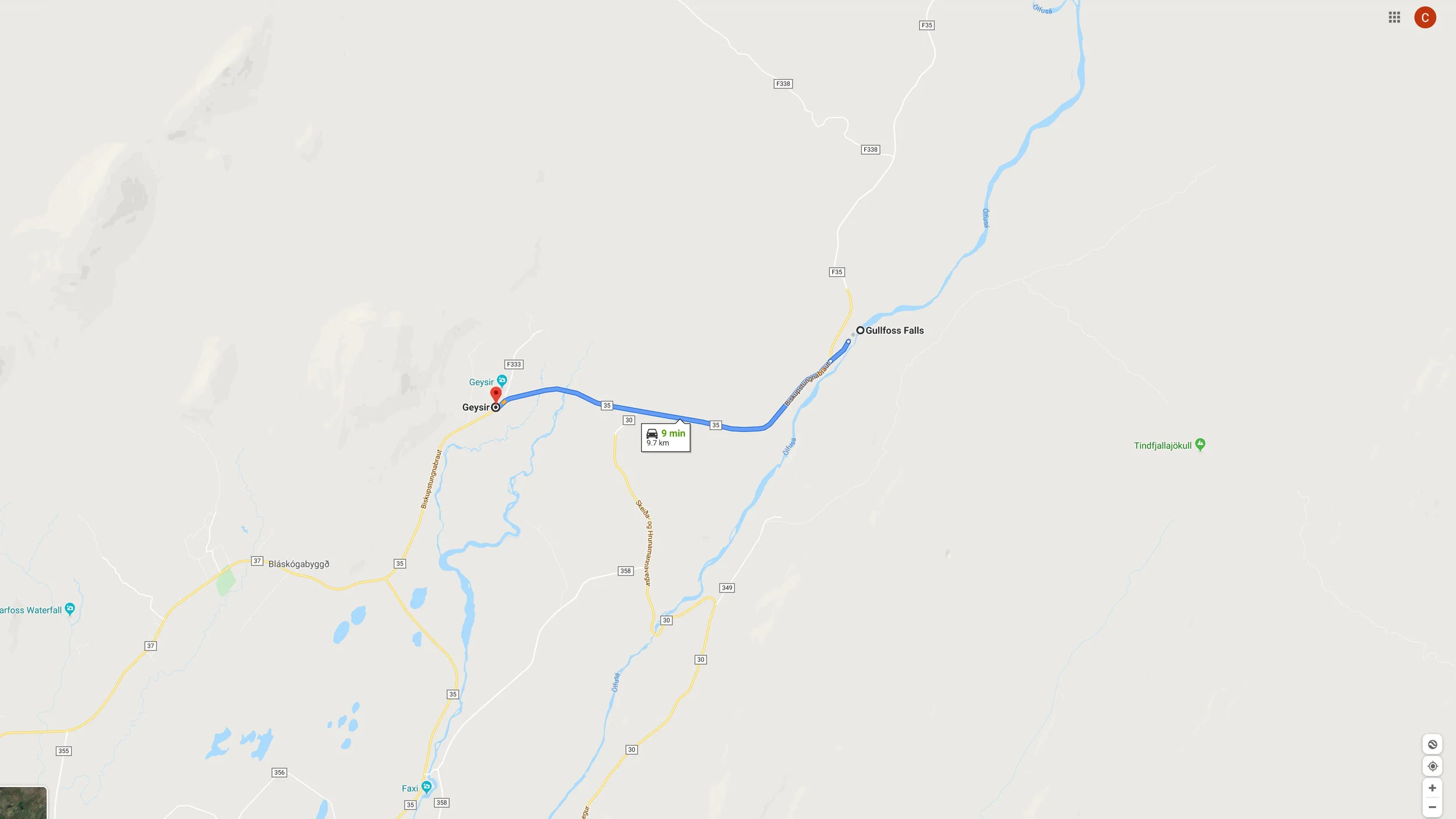 Geysir Map
