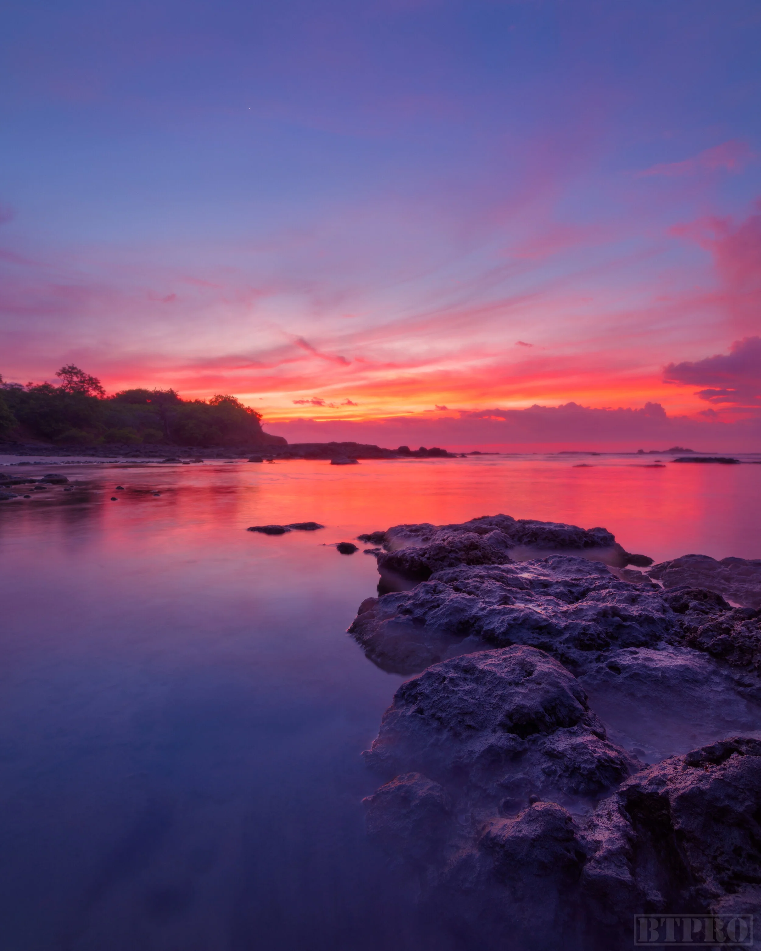 Sunset at the Tamarindo Tidepools