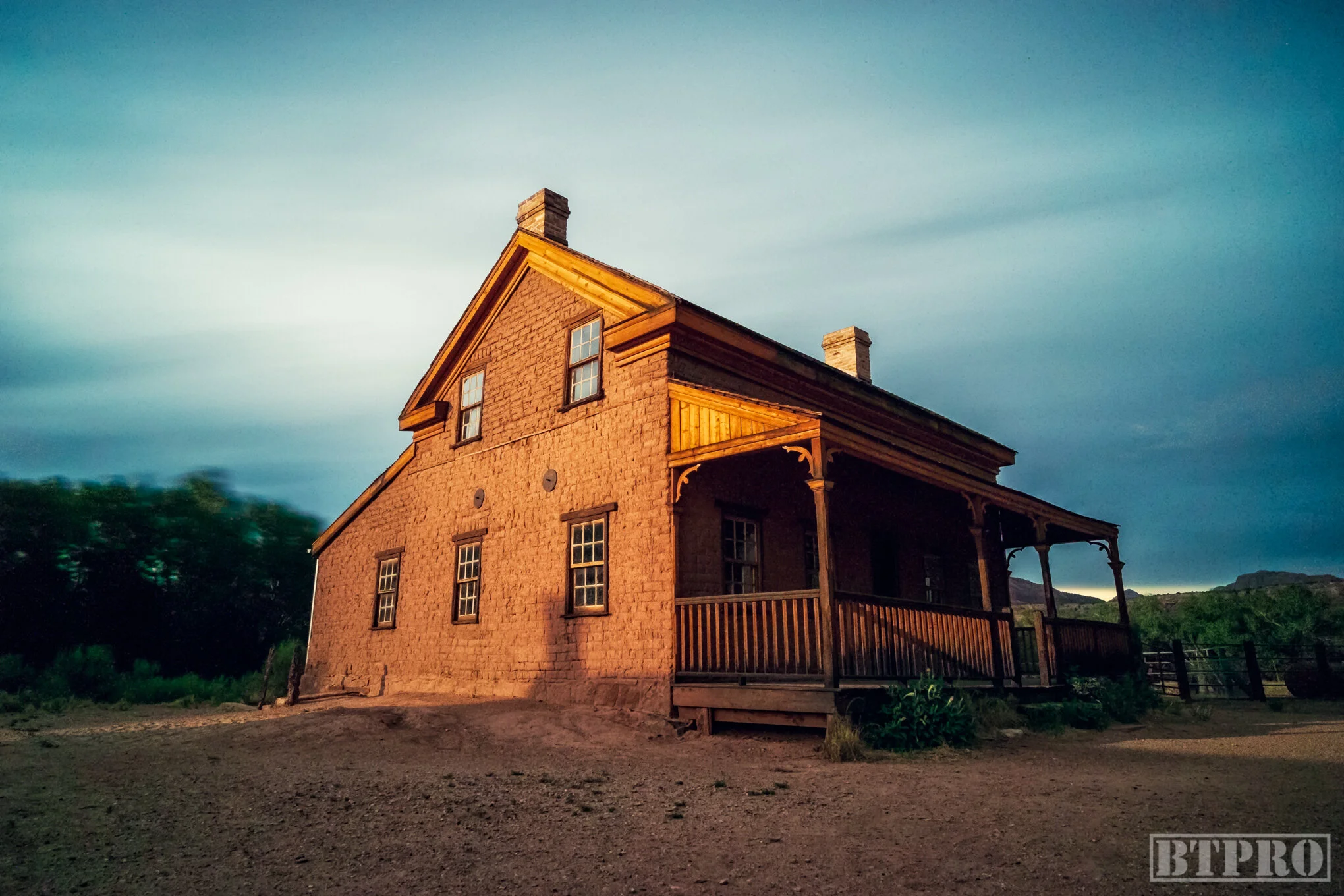 Sunset at Grafton Ghost Town