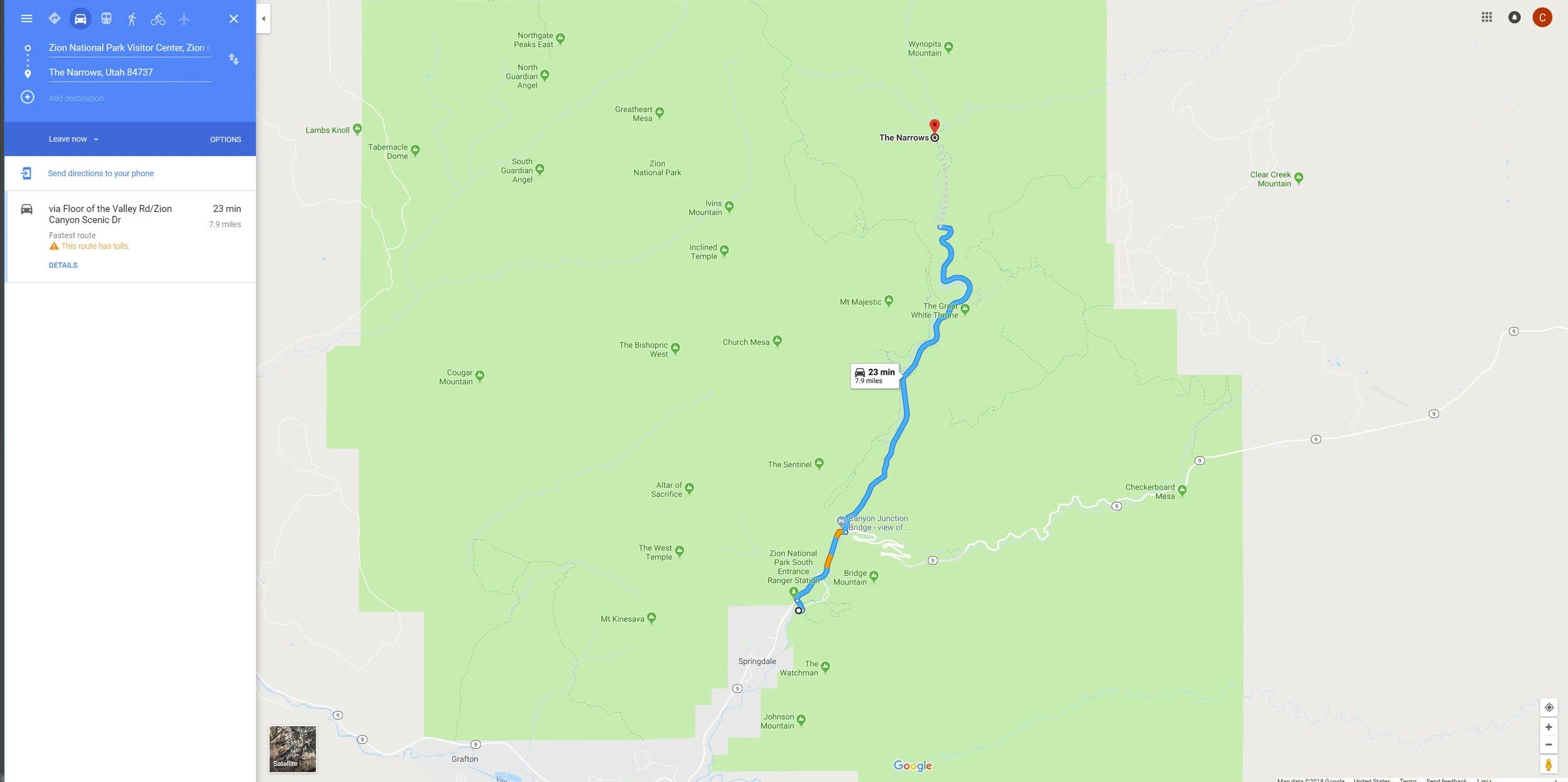 Narrows Map