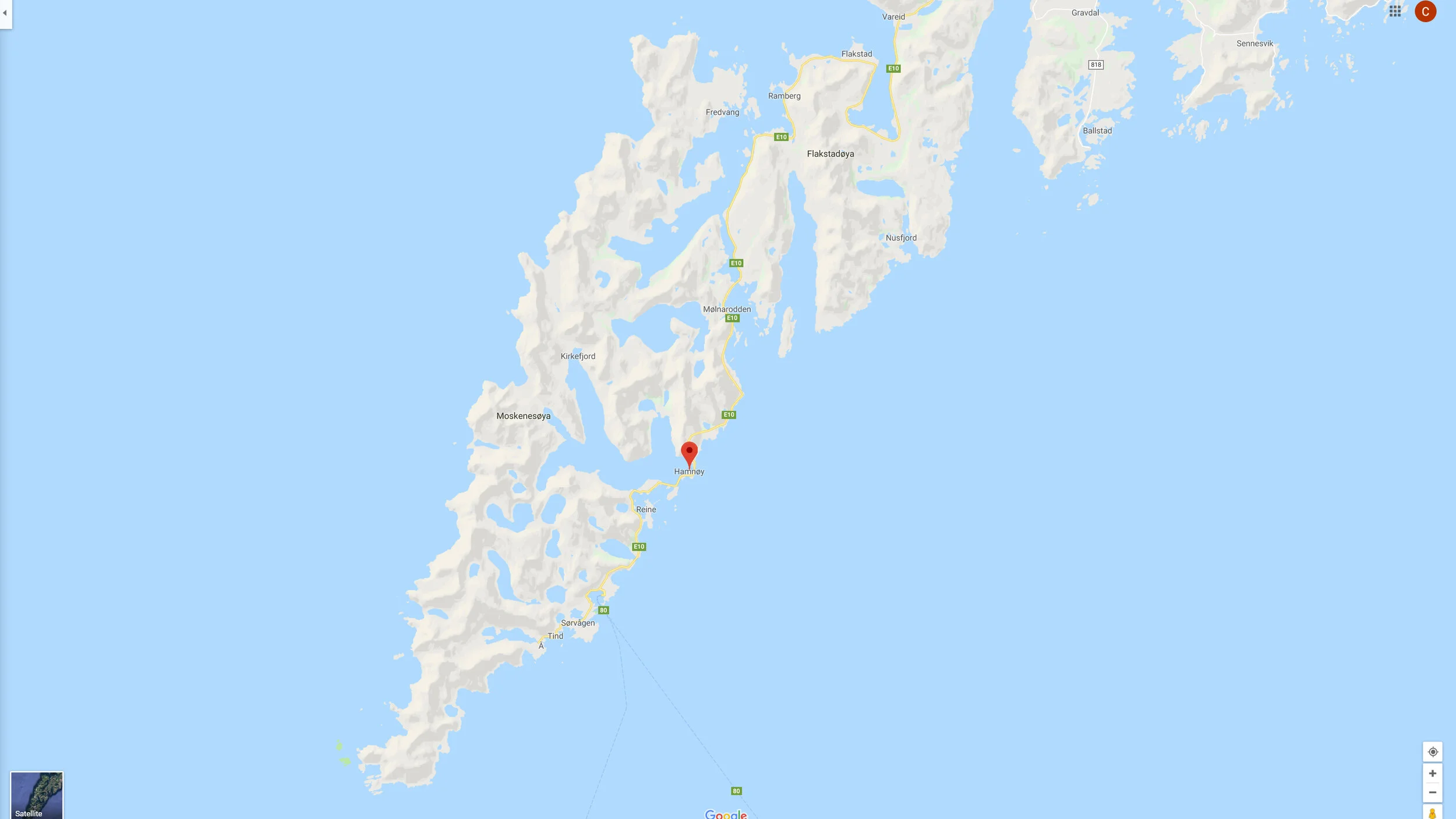 Hamnoy Map