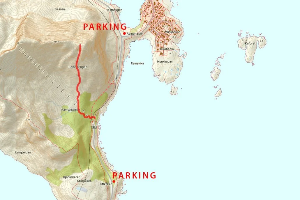 Reinebringen Map