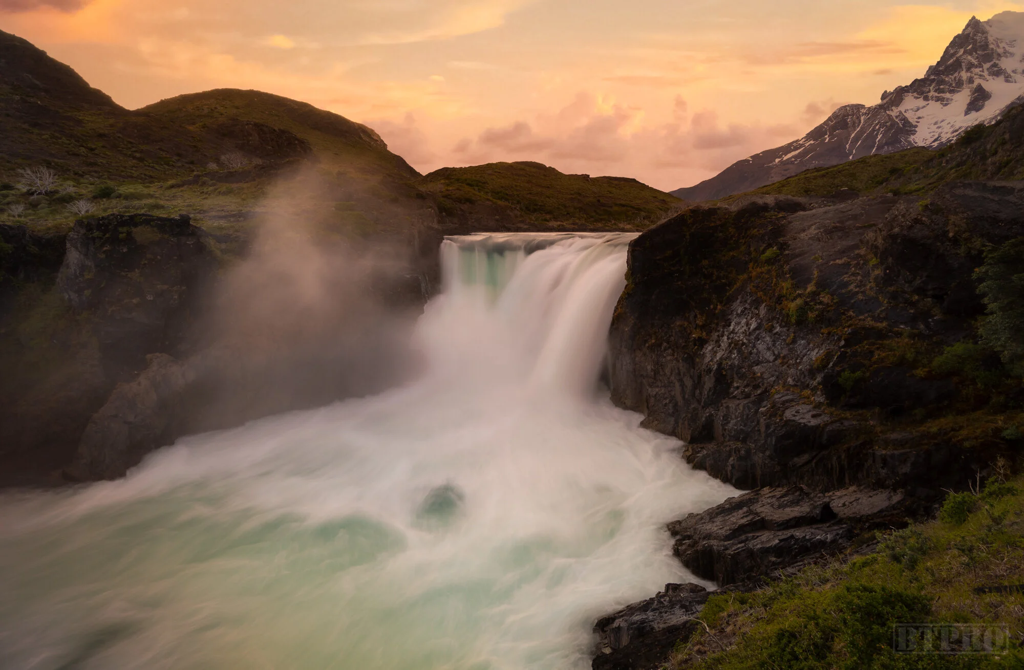 Waterfall at Sendero Mirador Cuernos