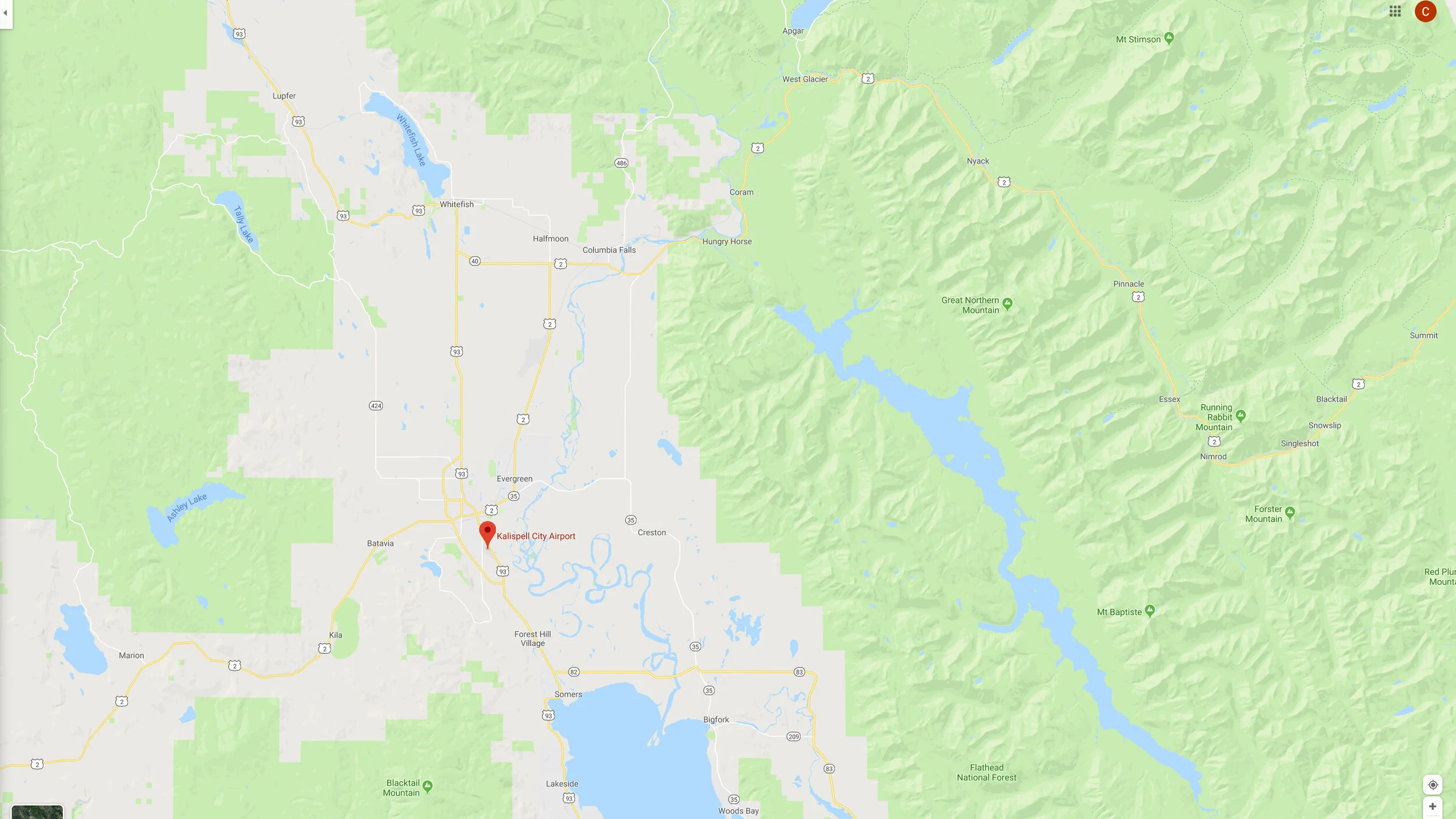Kalispell Map