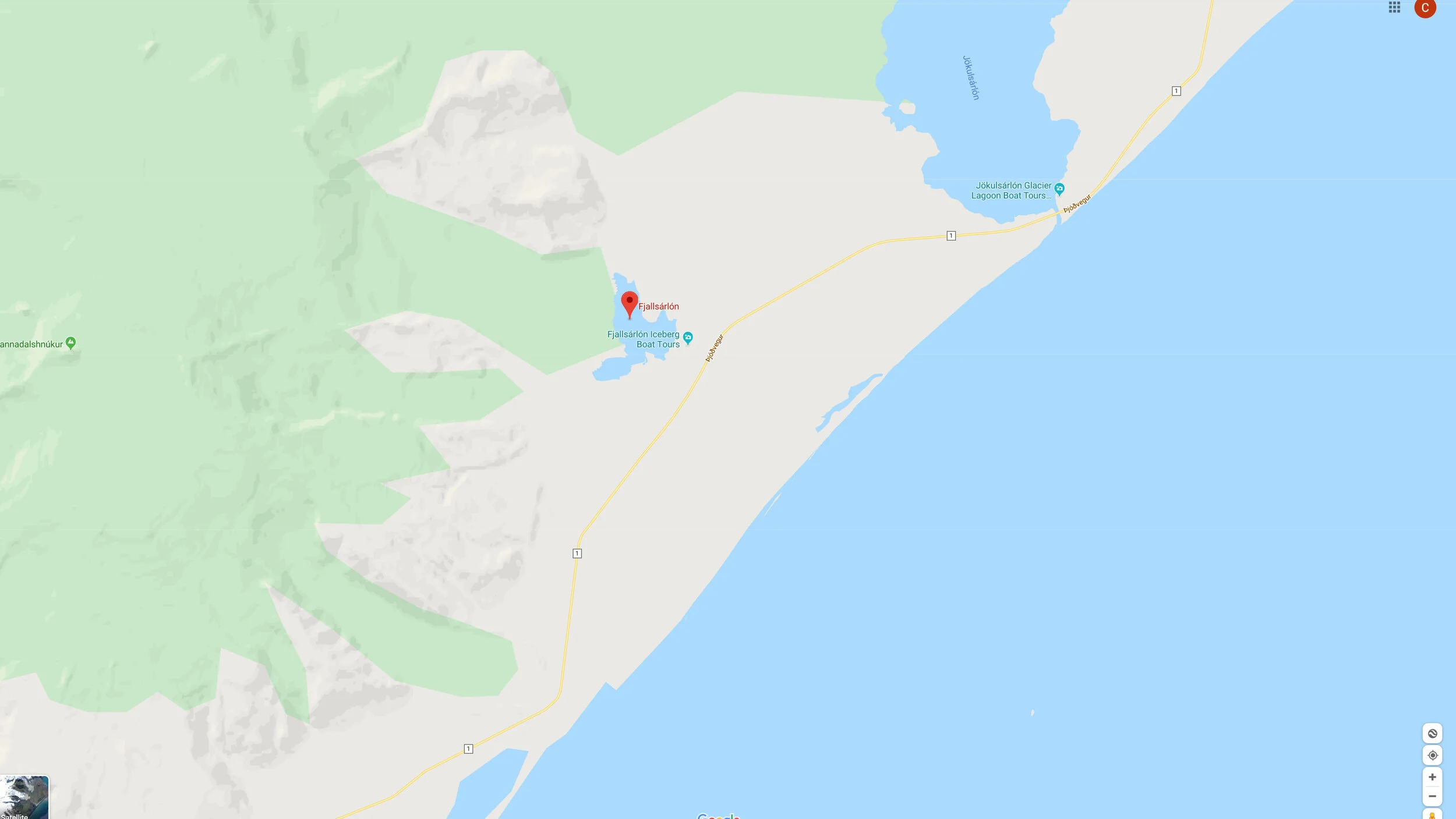 Fjalsarlon Map