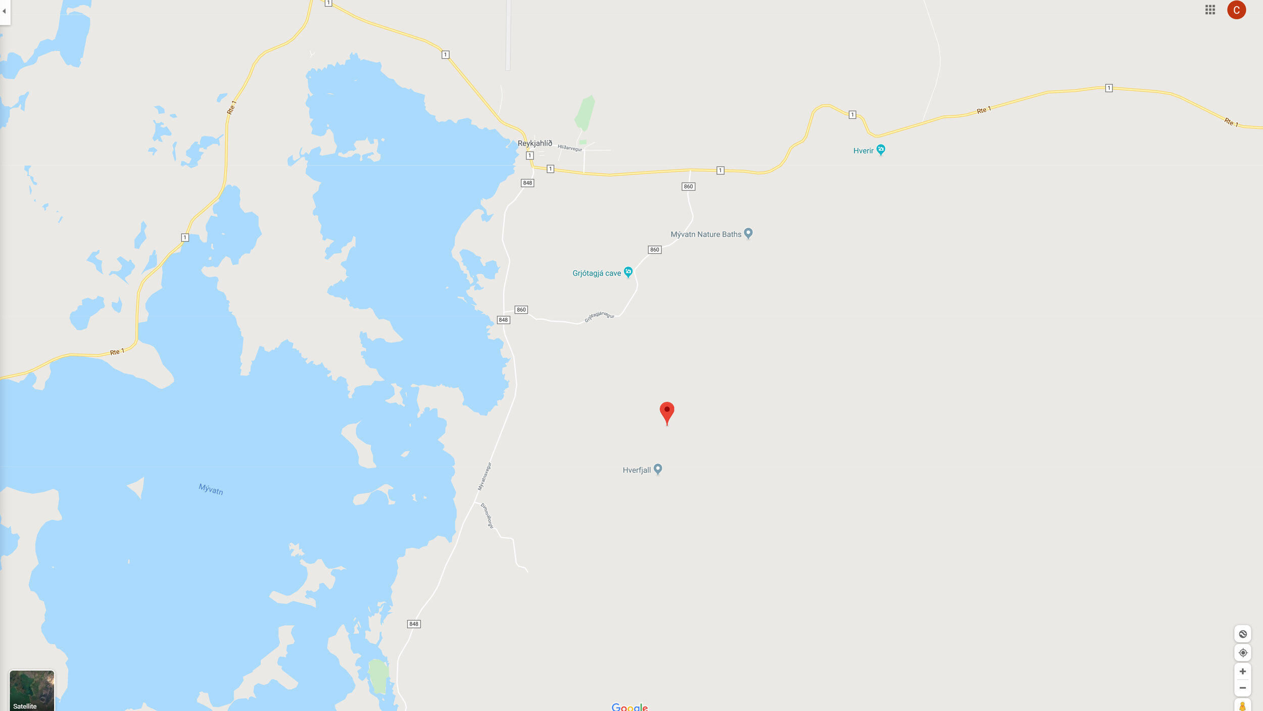 Hverfjall Map