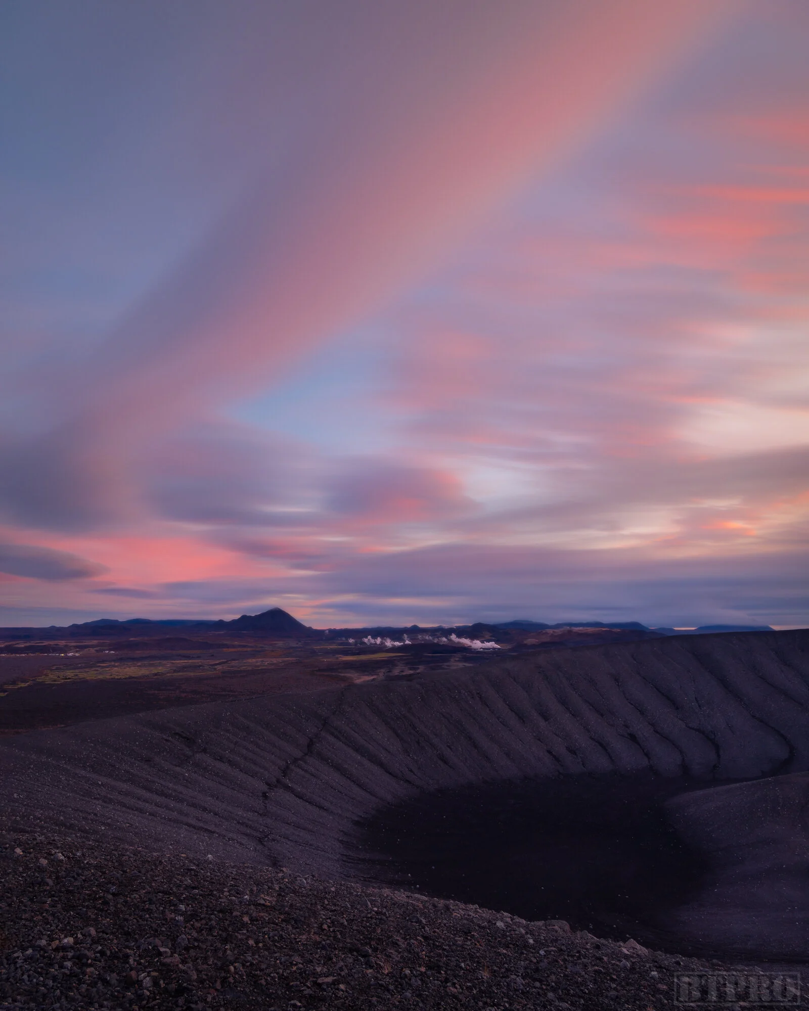 Long Expo Sunrise at Hverfjall
