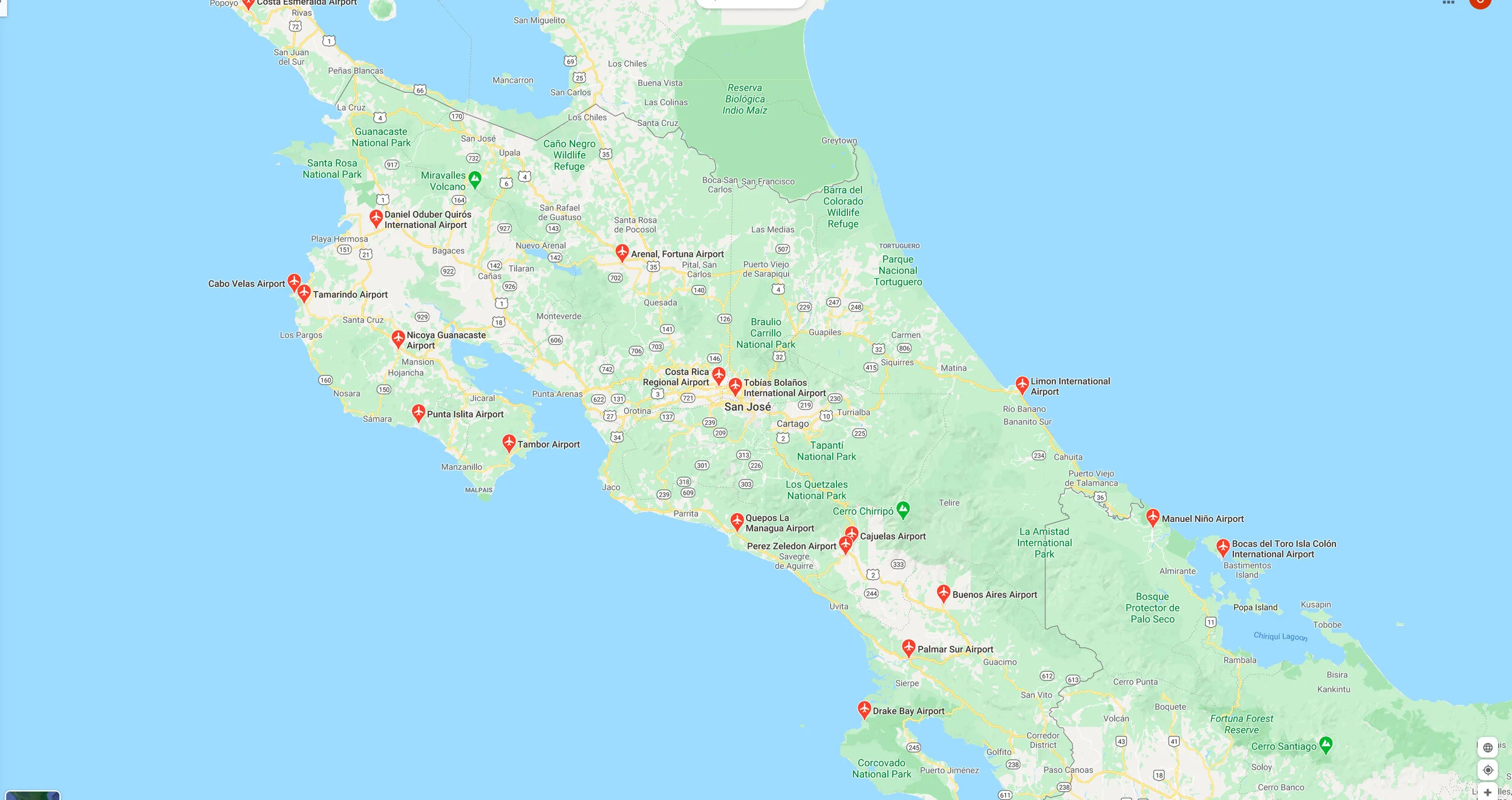 Airports Map