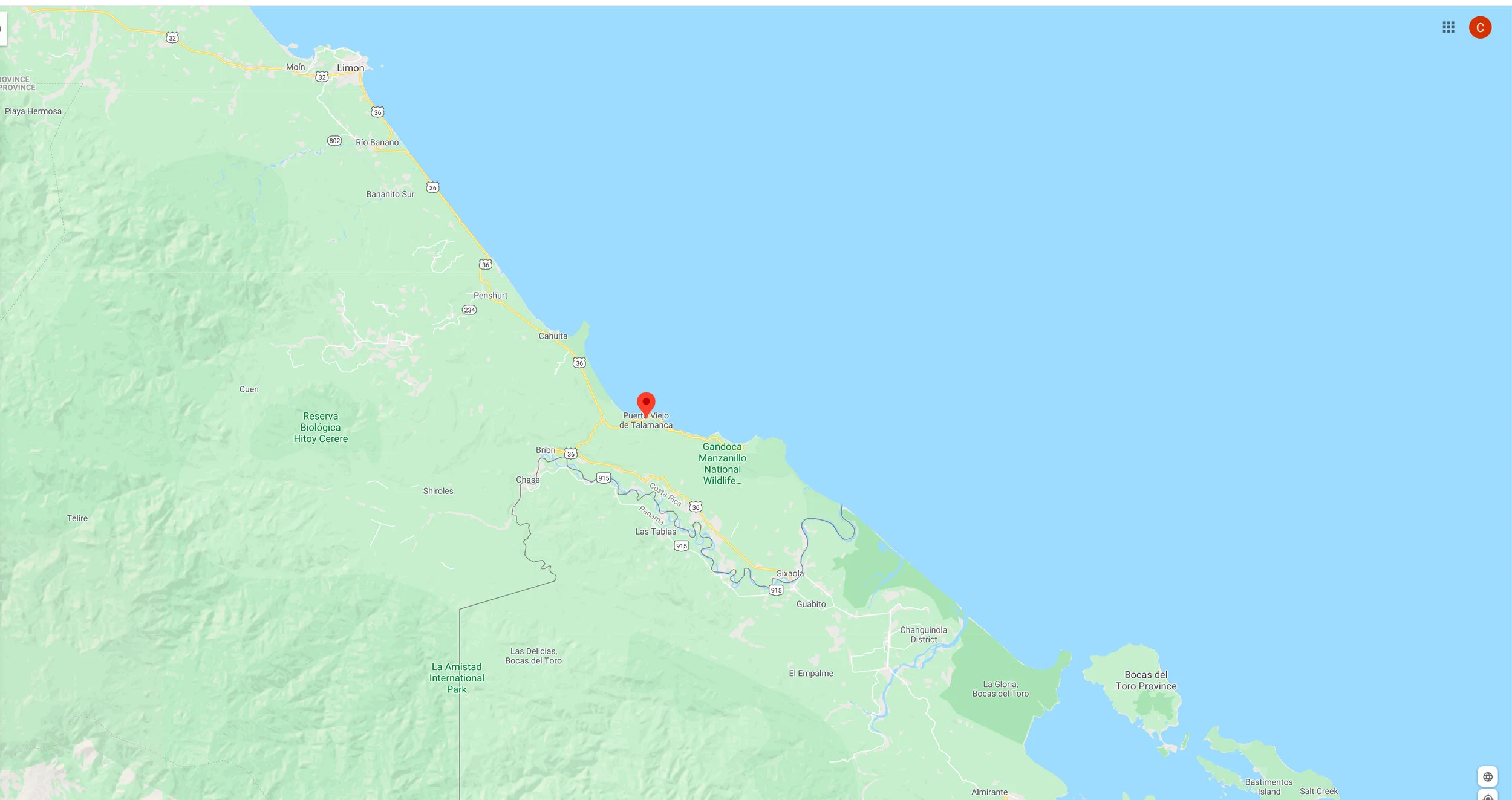 Puerto Viejo Map