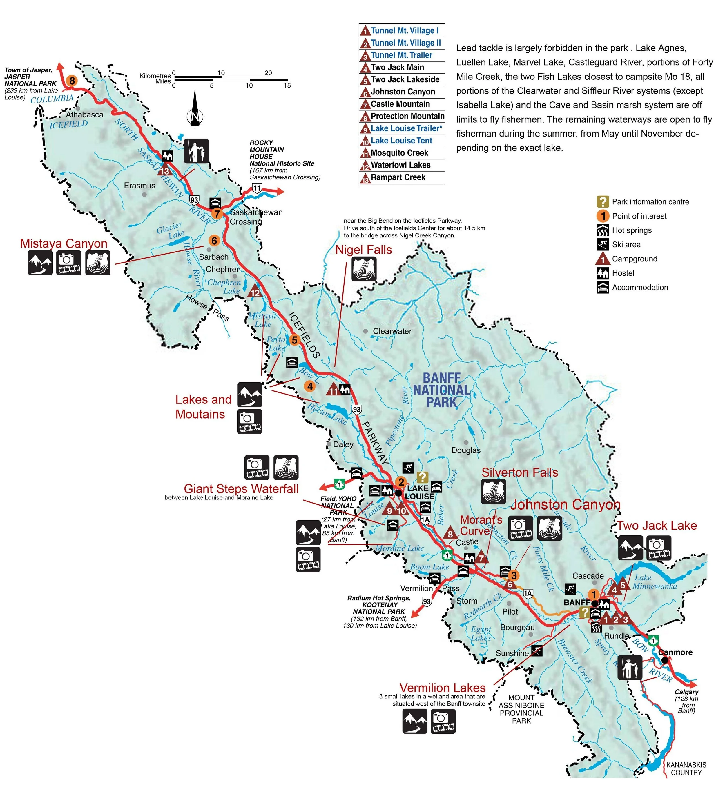 Banff National Park Map