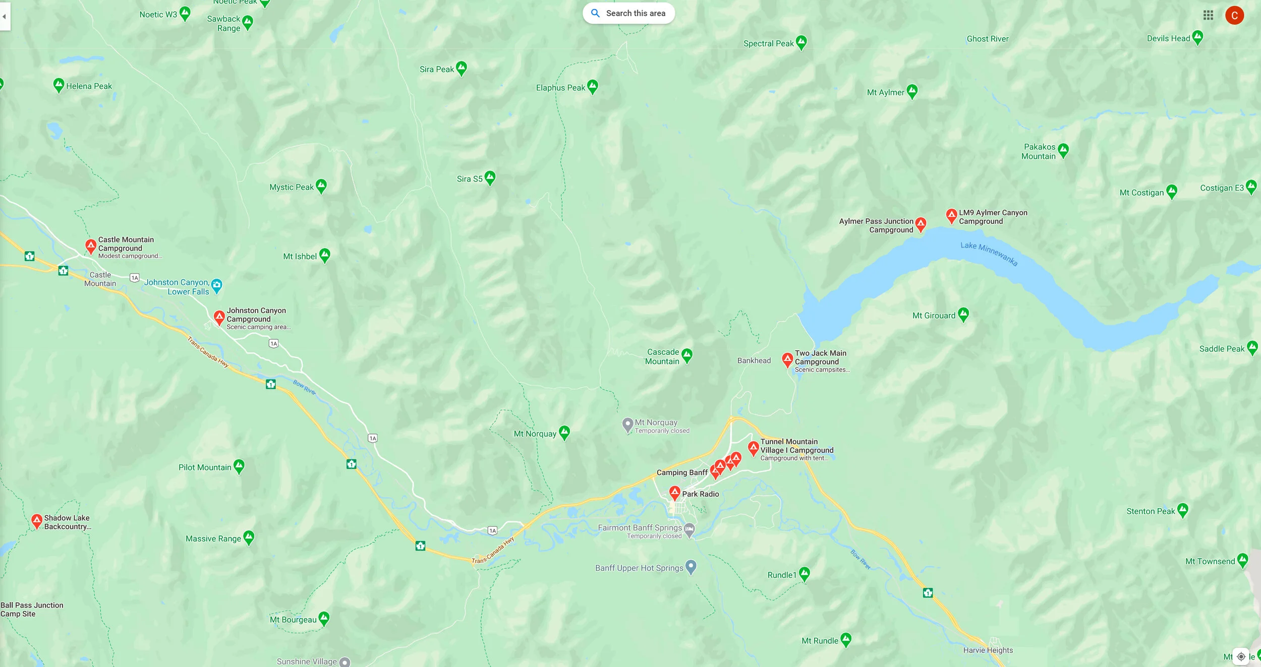 Banff Campgrounds