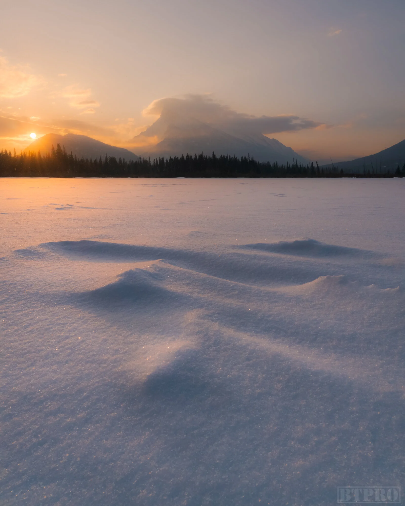 Sunrise at Vermilion Lakes