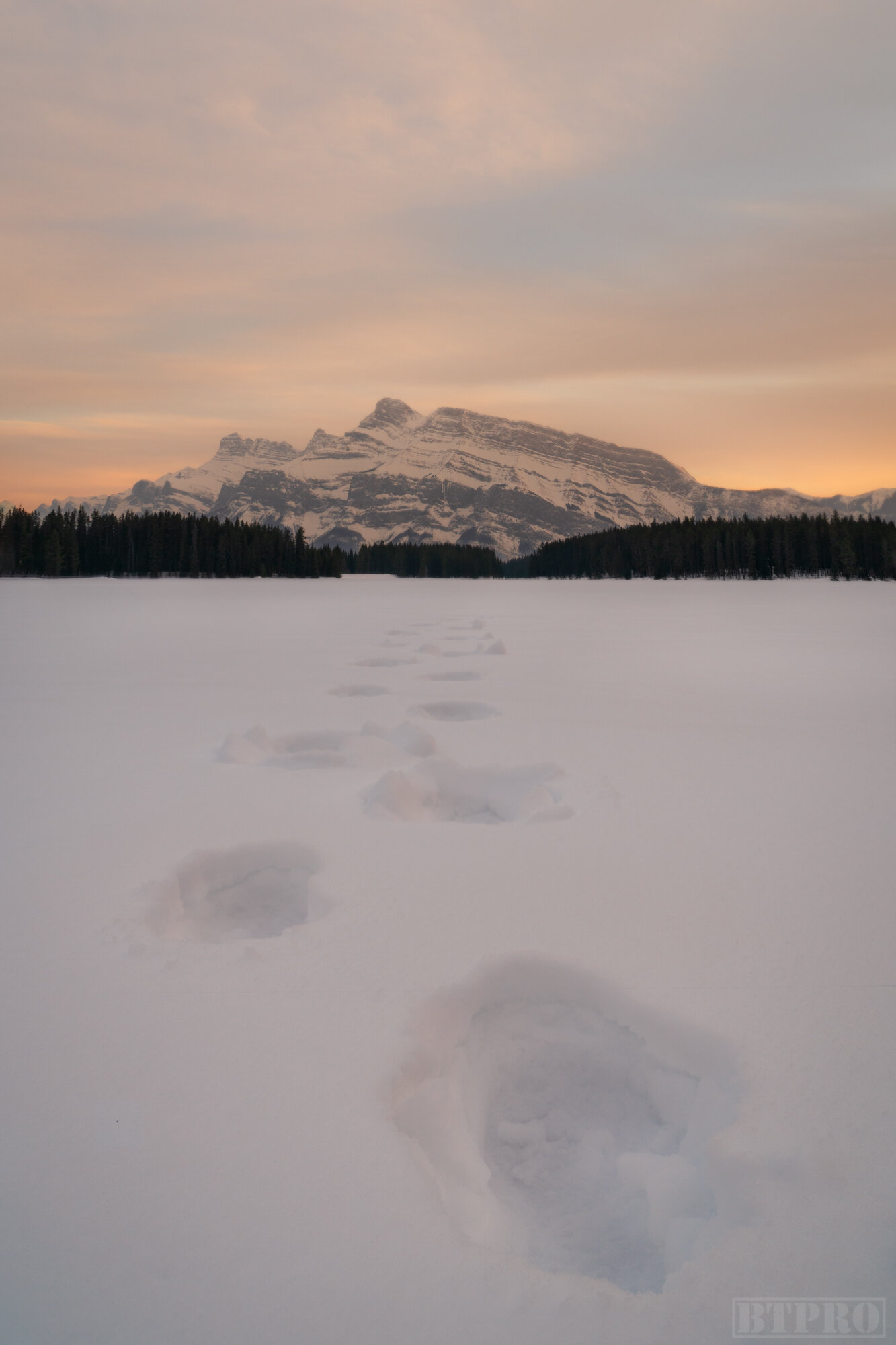 Sunset at Two Jack Lake